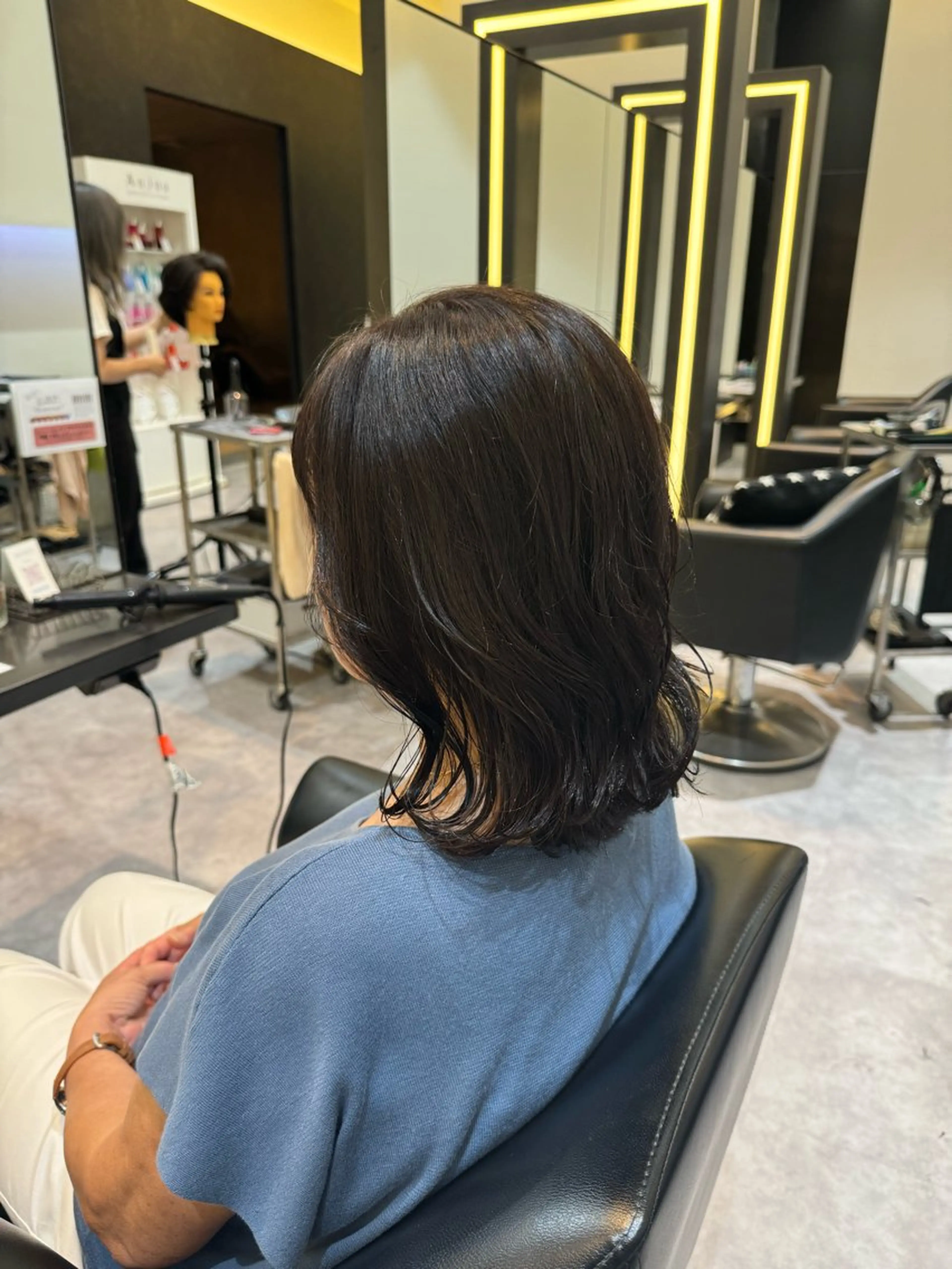 ミディアム 明井 准弥のヘアスタイル