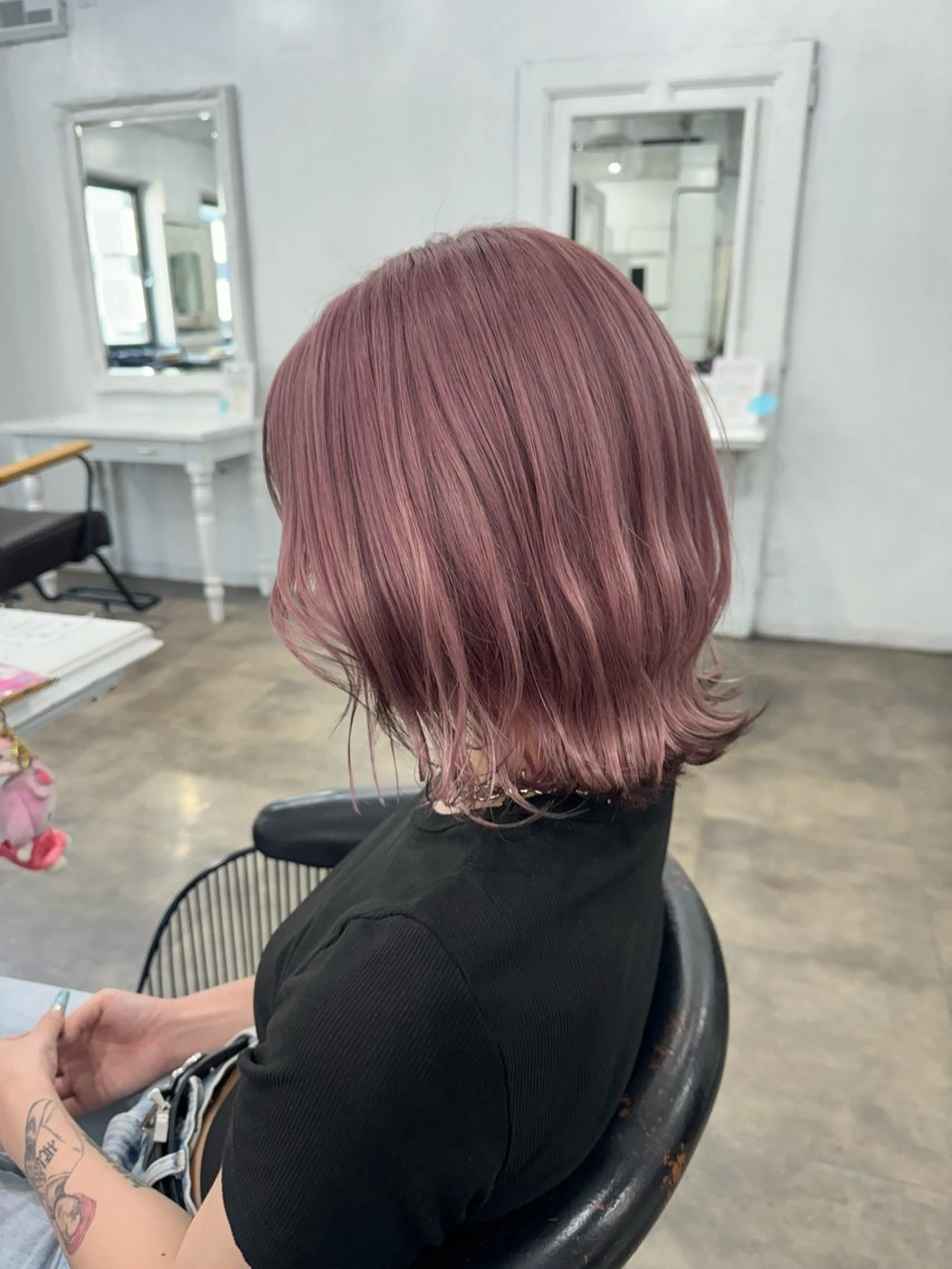 ミディアム カラー カット ヘアカラー トリートメント SALOWIN札幌大通り所属・札幌ハイトーン/ ブリーチカラー/ドイのヘアスタイル