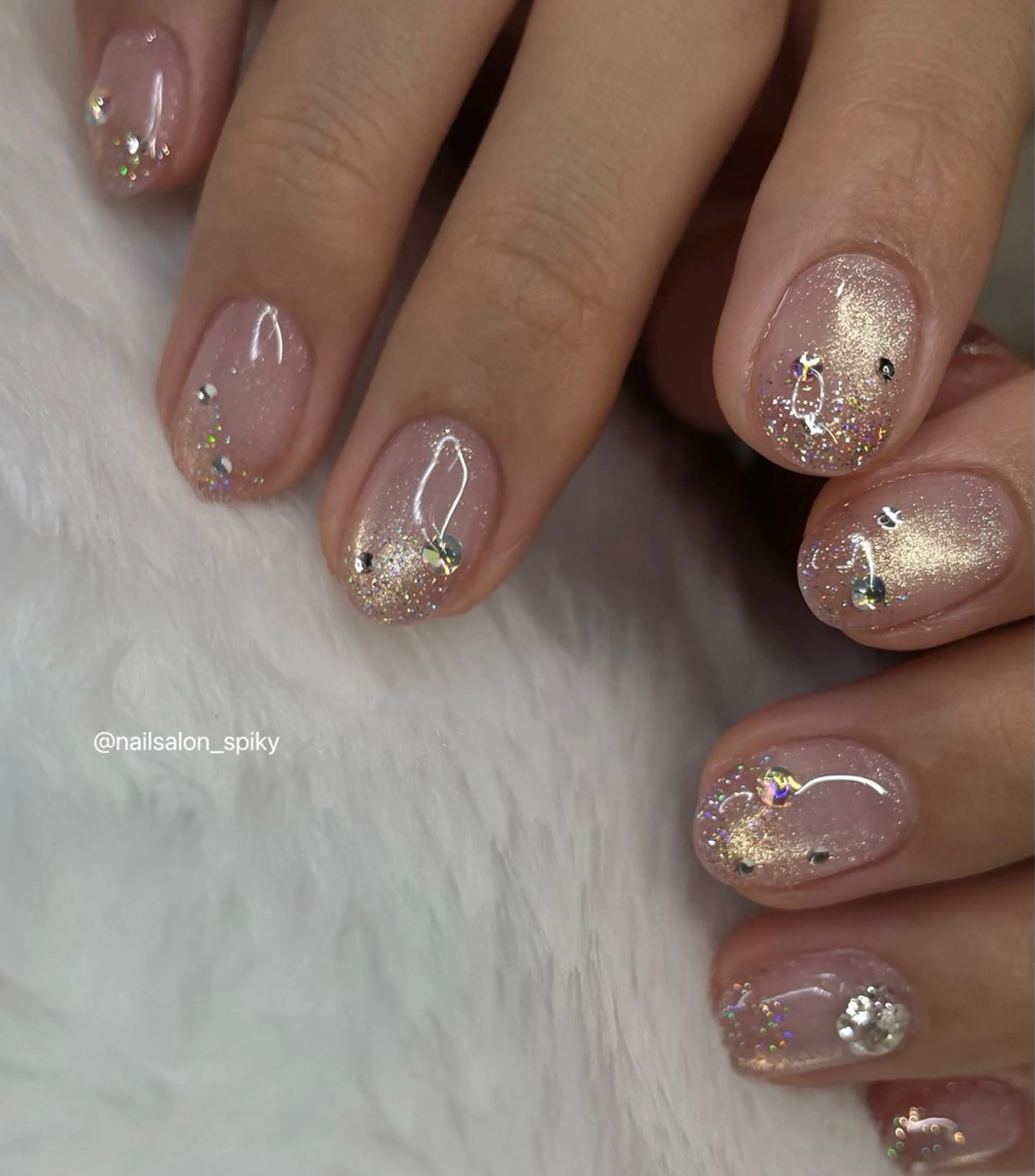 ネイル ハンドネイル Spiky とうげ ふうかのネイルデザイン