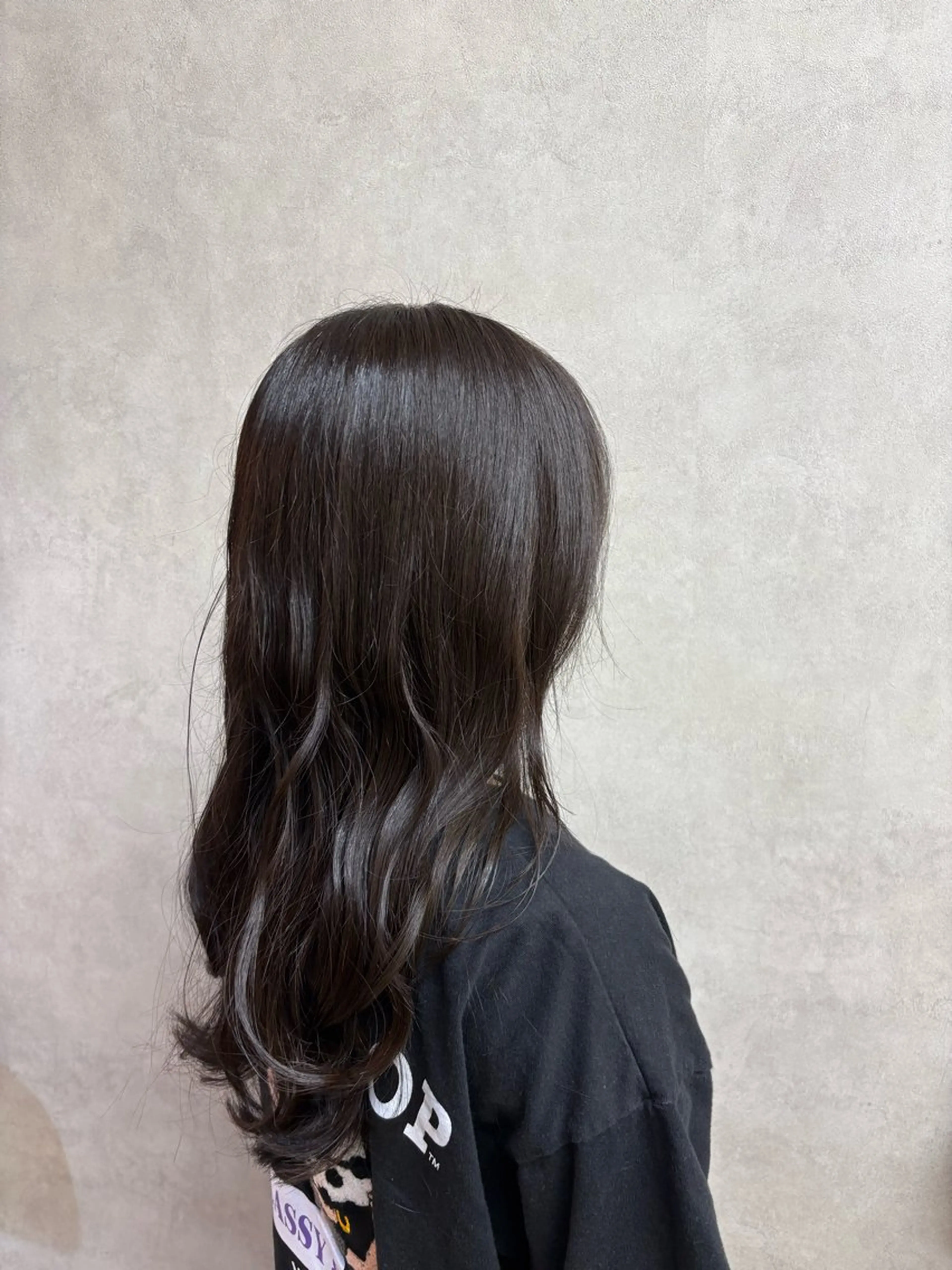 ロング カラー ブラウンカラー オリーブブラウン トウダ リリカのヘアスタイル