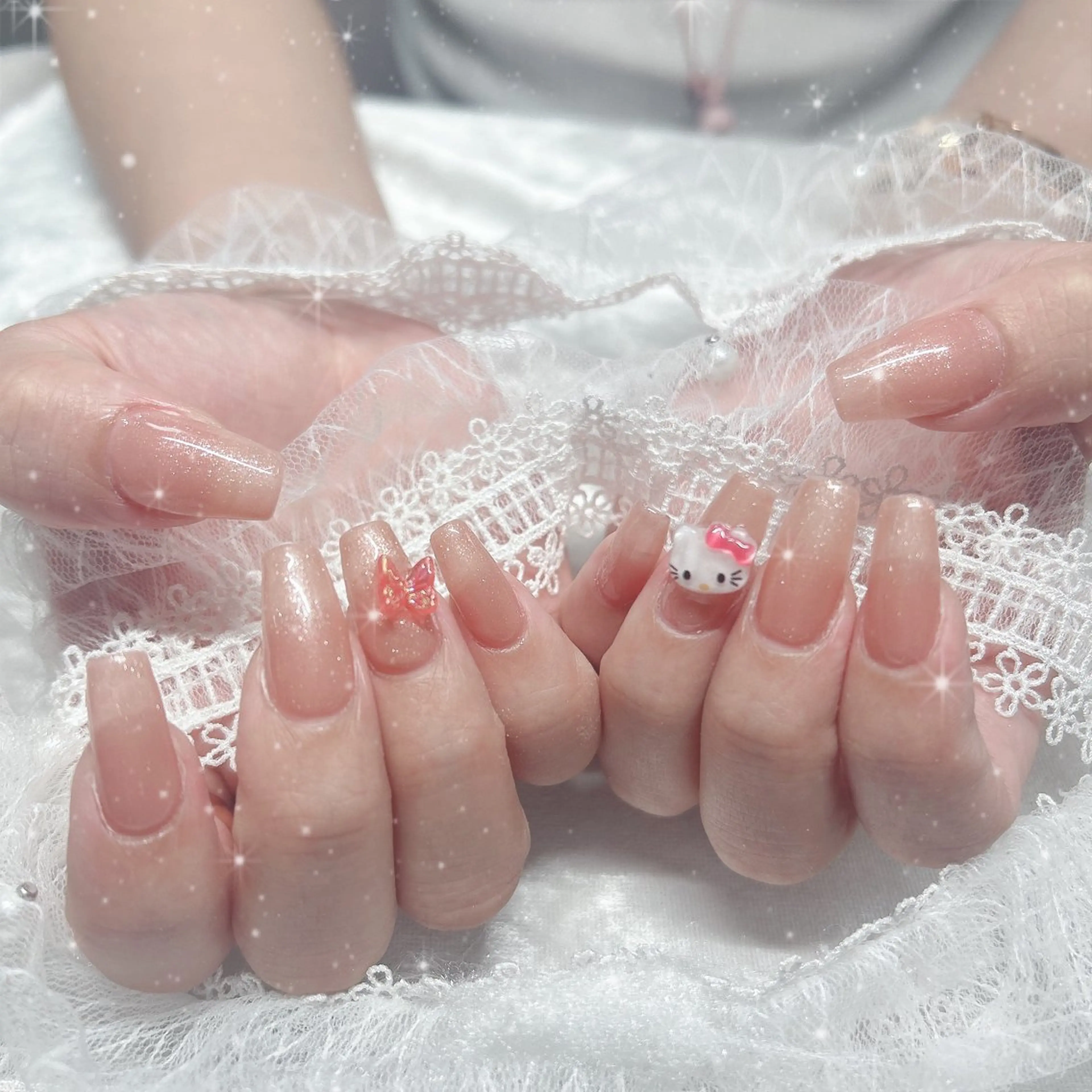 キティネイル#ベージュネイル#ピンクネイル｜Bestnail所属・Best