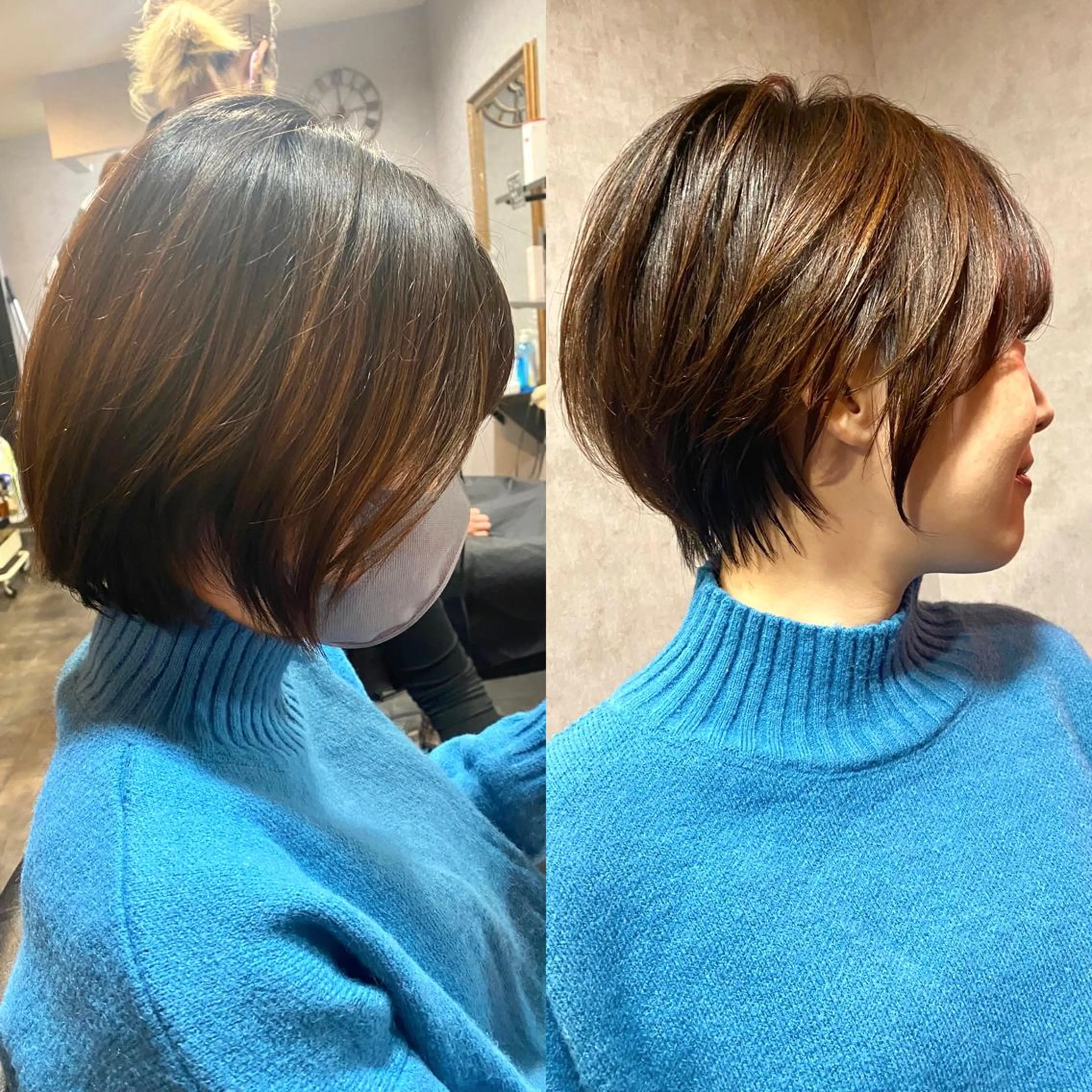 ショート カラー 丸みショート ショートヘア カット ヘアカラー トリートメント 山崎 雄太のヘアスタイル