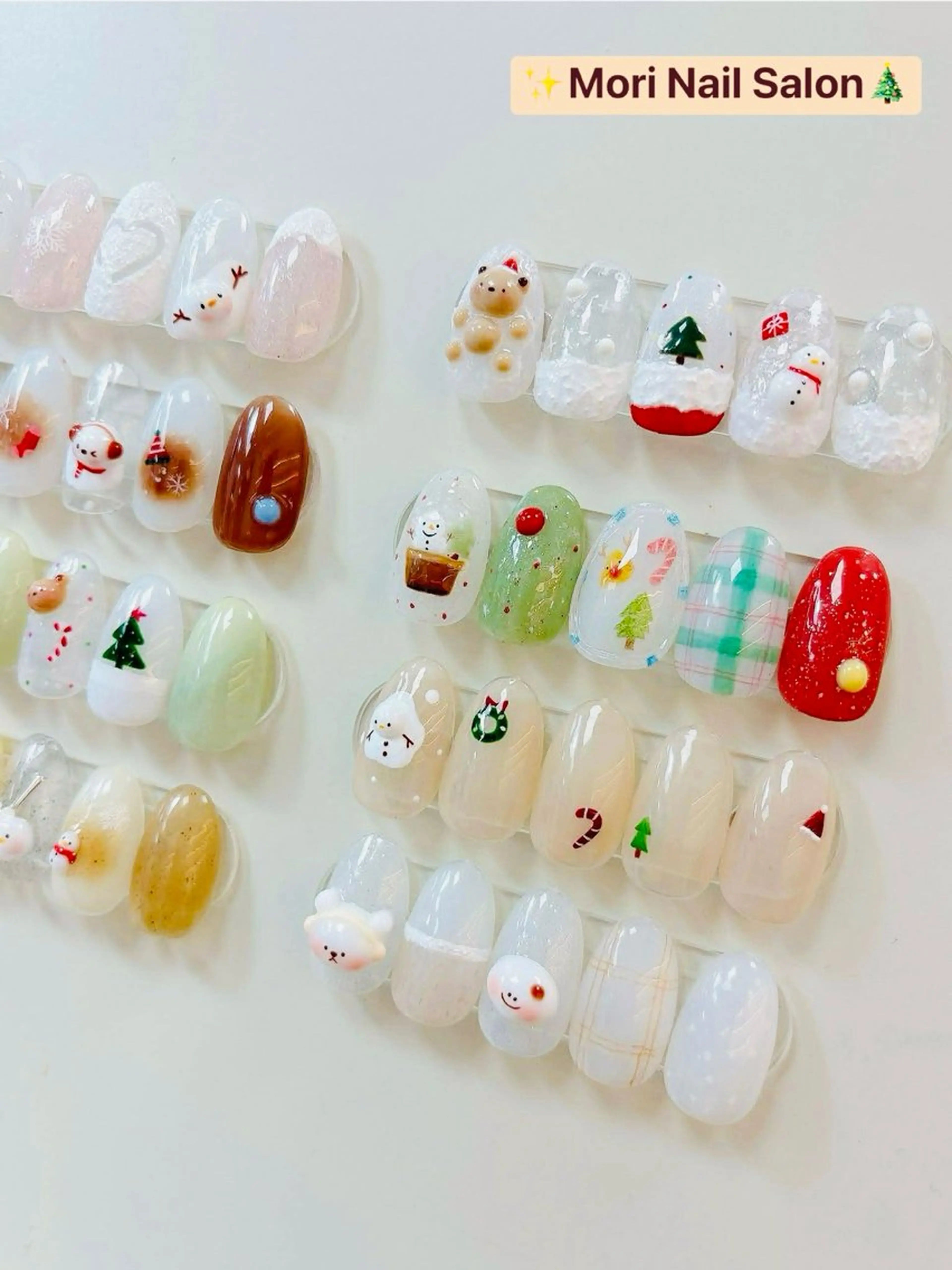 ネイル 冬ネイル クリスマス MORI ネイルのネイルデザイン