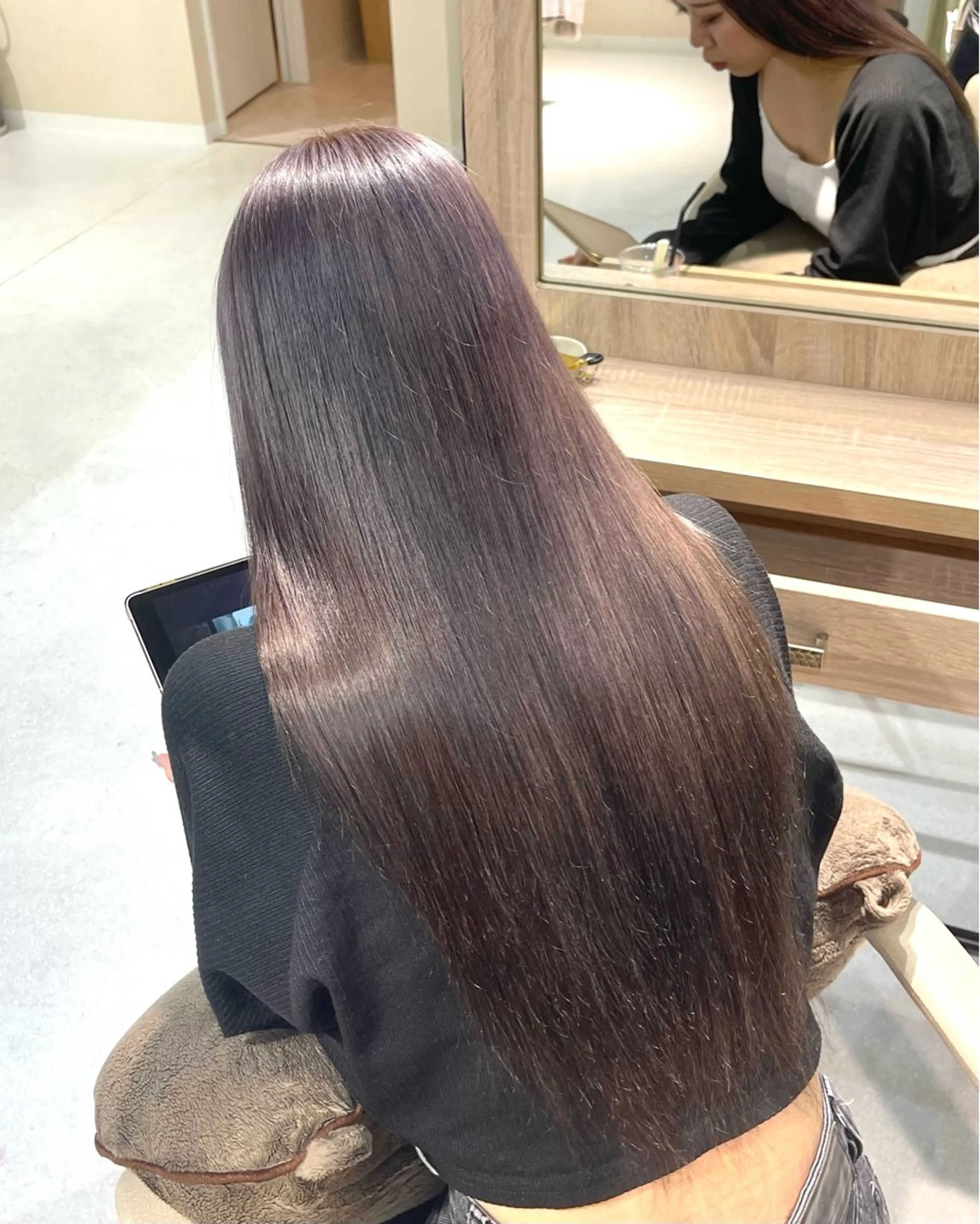 ロング カラー ヘアカラー トリートメント 【haire】ヘアリ ー🎀mitsukiのヘアスタイル