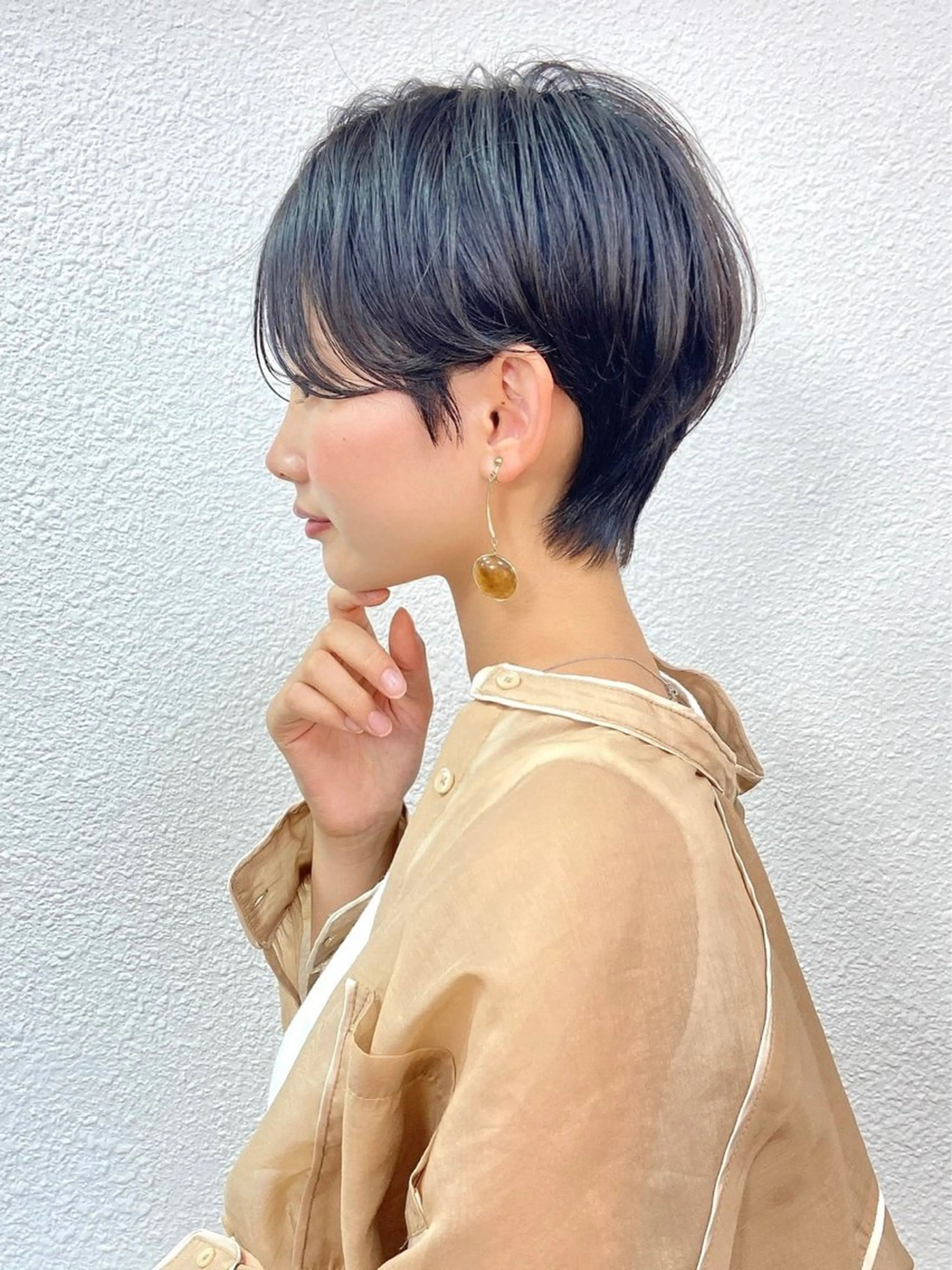 ショート うる艶カラー× ハイトーン/miuのヘアスタイル