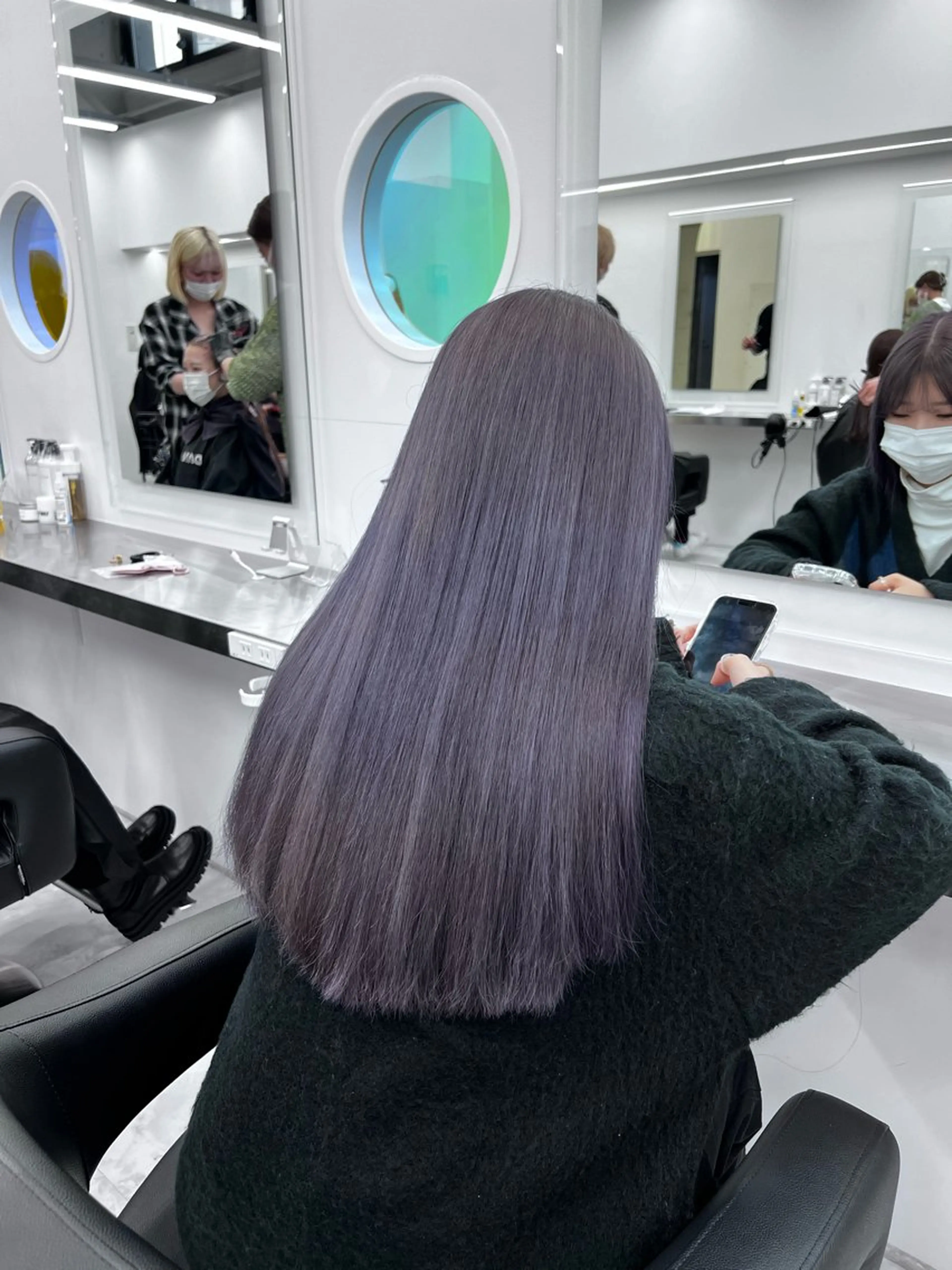 カラー ヘアカラー 透ける透明感カラー 🩶anju🪽ྀིのヘアスタイル
