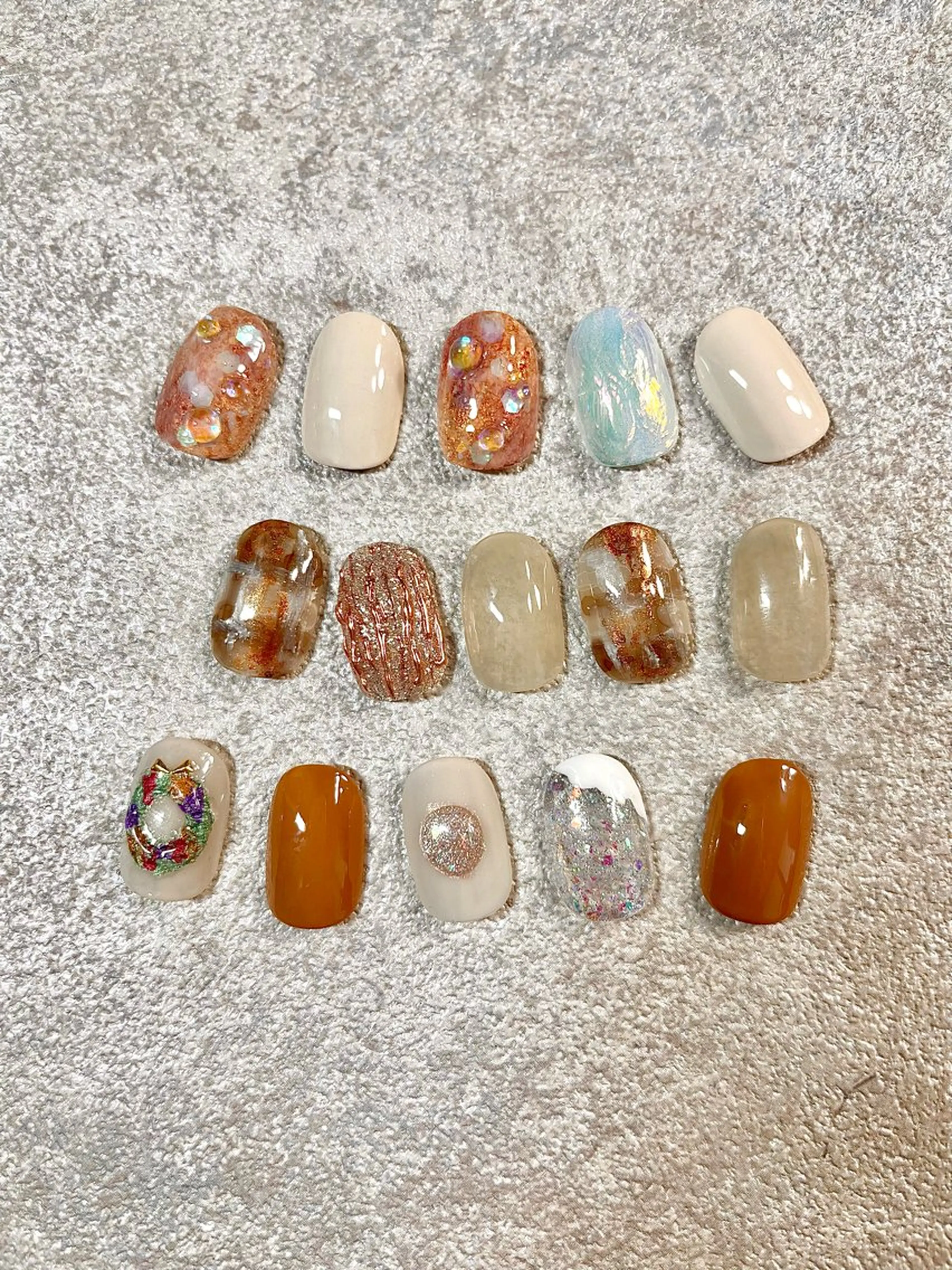 ネイル ニュアンスネイル 冬ネイル クリスマス ハンドネイル nailsalon ASUNALO所属・ASUNALO えりかのネイルデザイン
