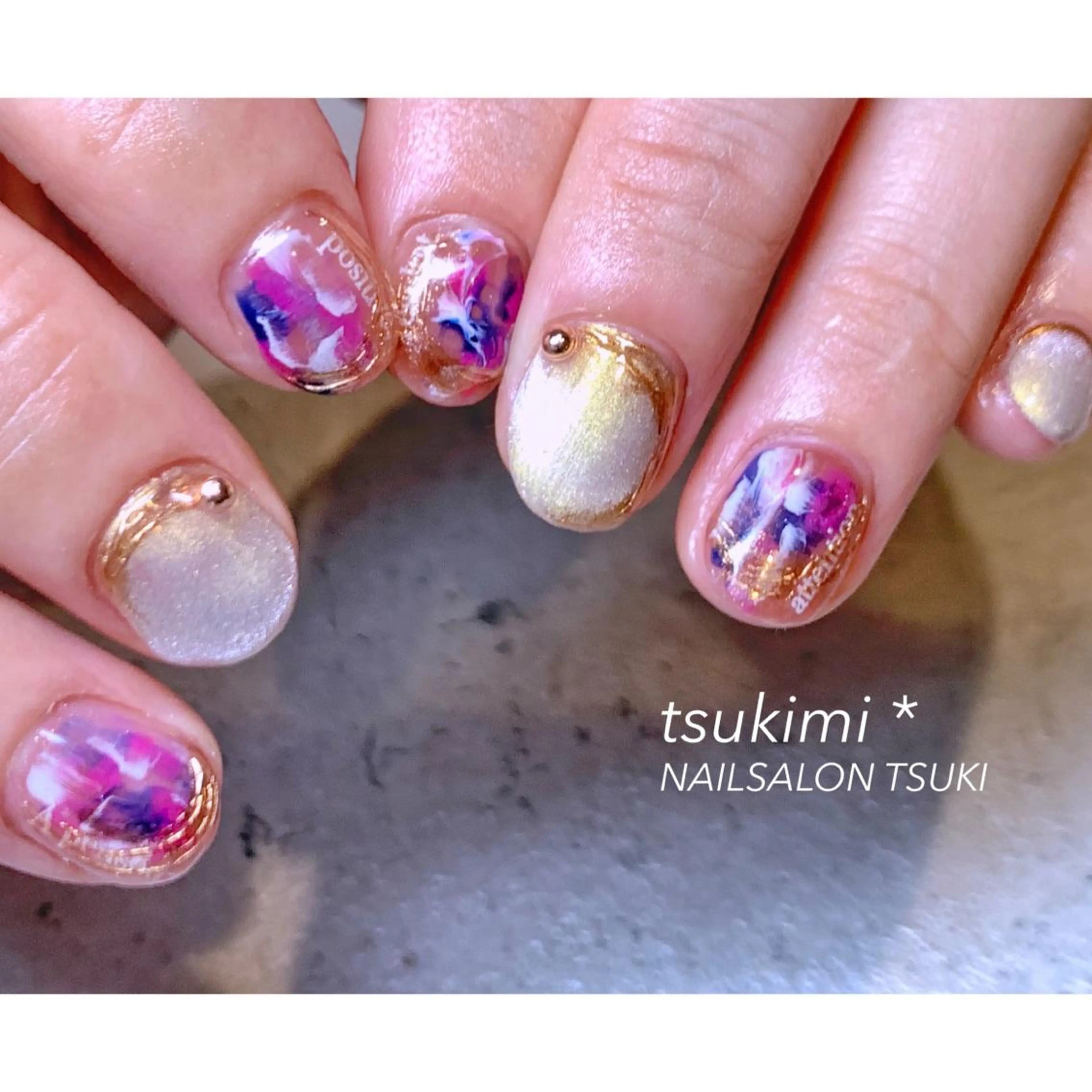 ネイル ニュアンスネイル ハンドネイル Tsuki.所属・Nailsalon Tsuki.のネイルデザイン