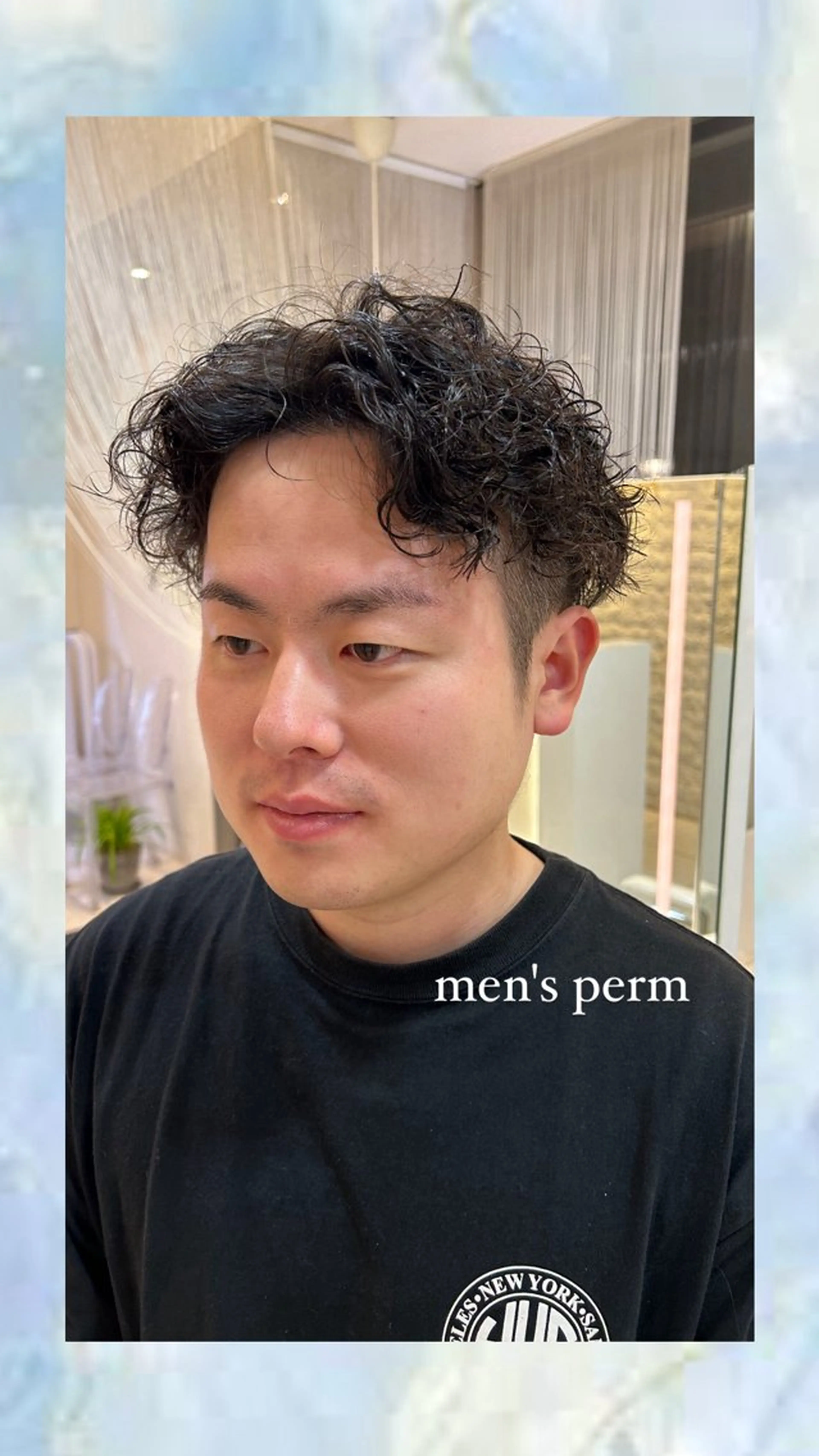 メンズスパイラルパーマの写真