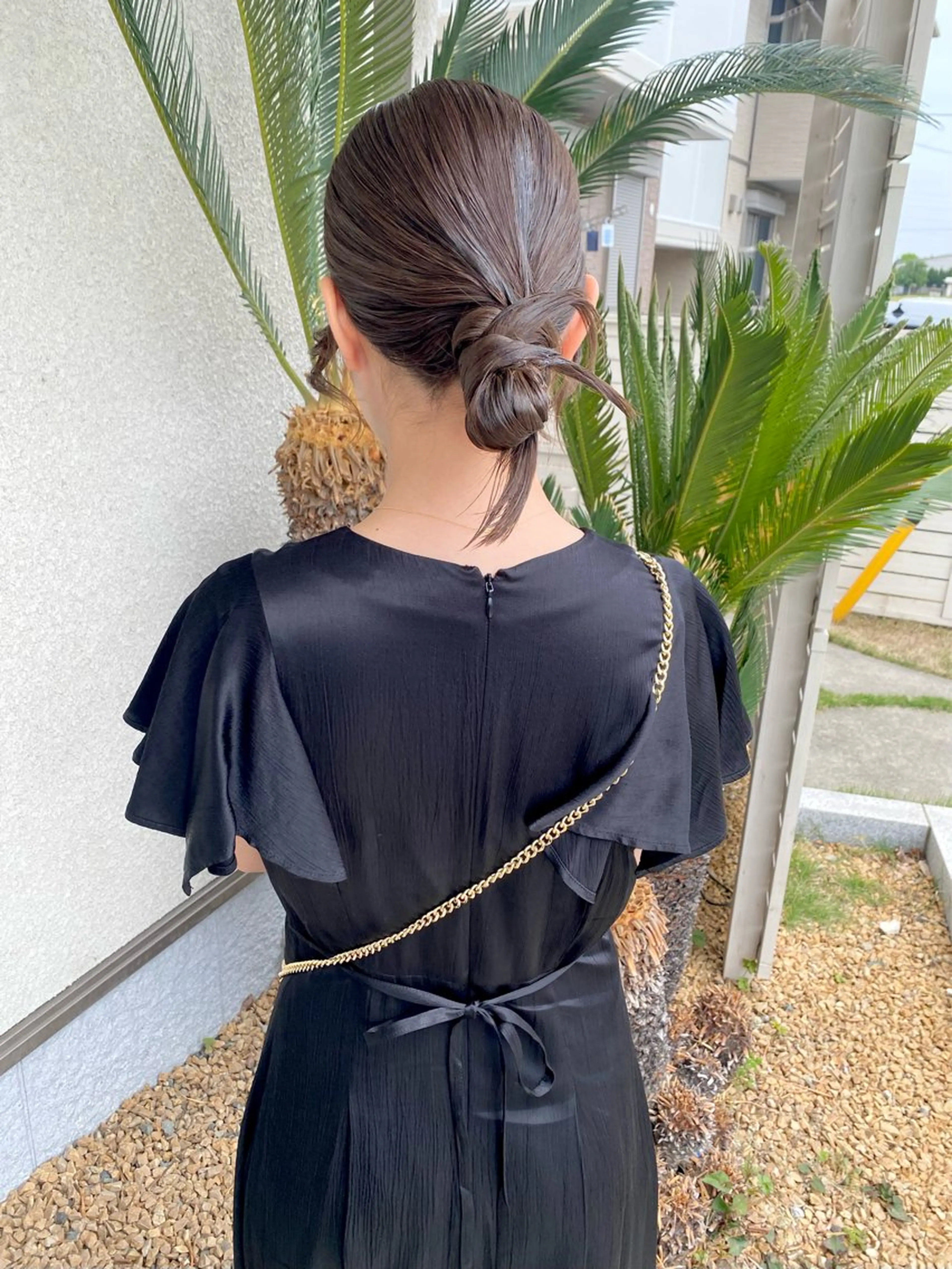 セミロング ヘアアレンジ ヘアセット 桑原 菜摘のヘアスタイル