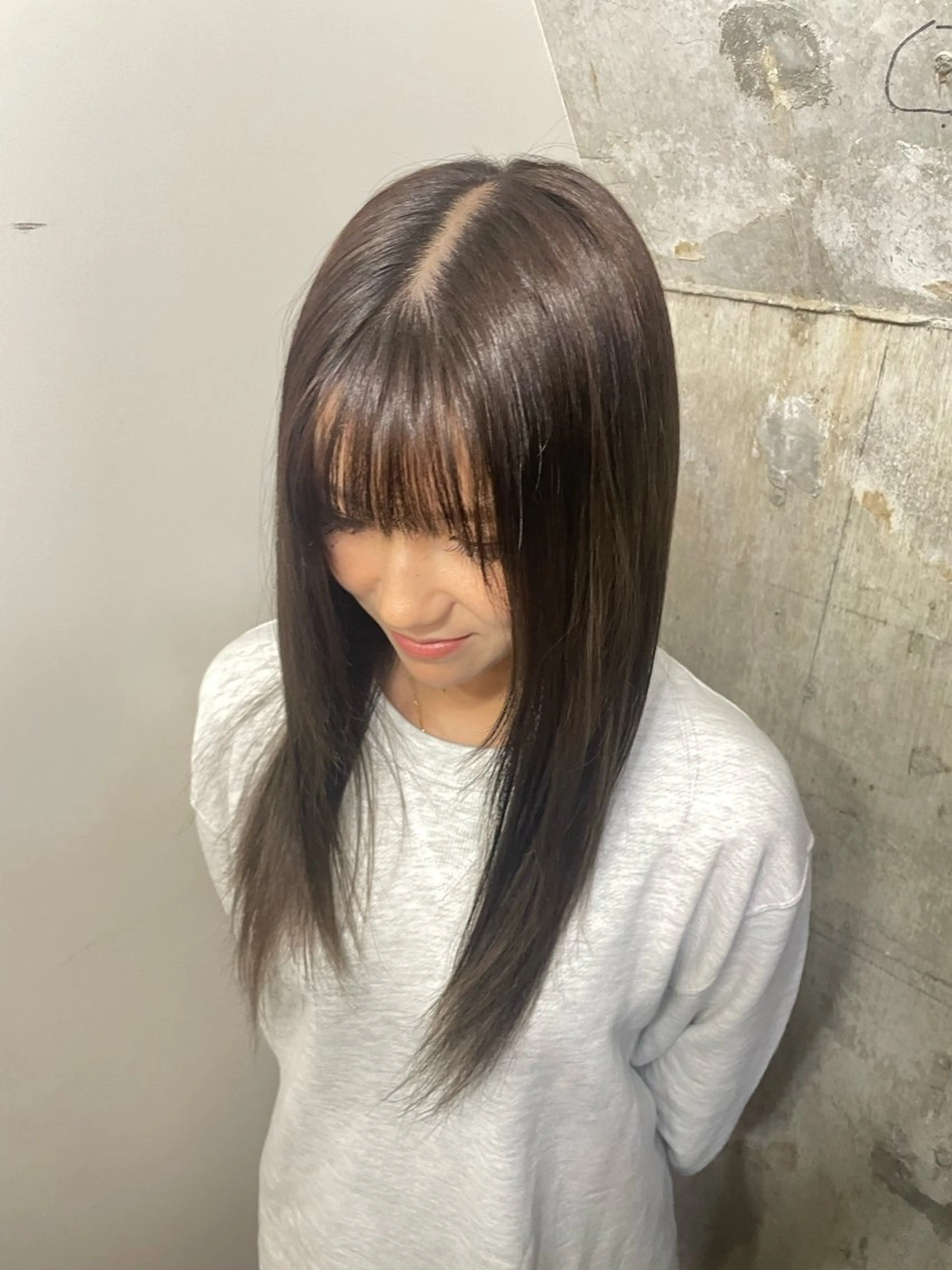 ロング カラー ベージュカラー ヘアカラー ブレンバイドット所属・ニュアンスカラー/ 🫧レミ(坊主)のヘアスタイル