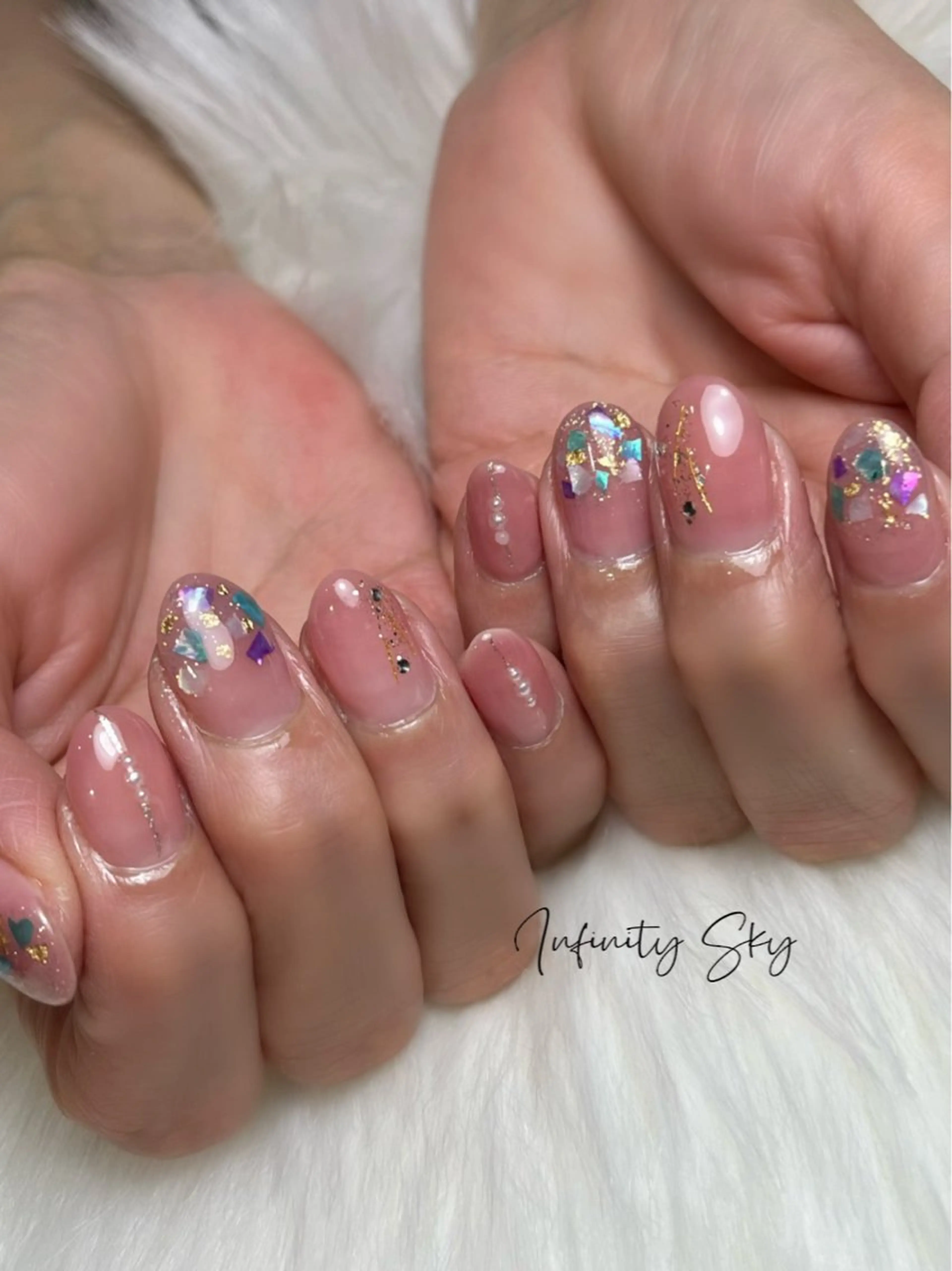 ネイル infinity skyのネイルデザイン