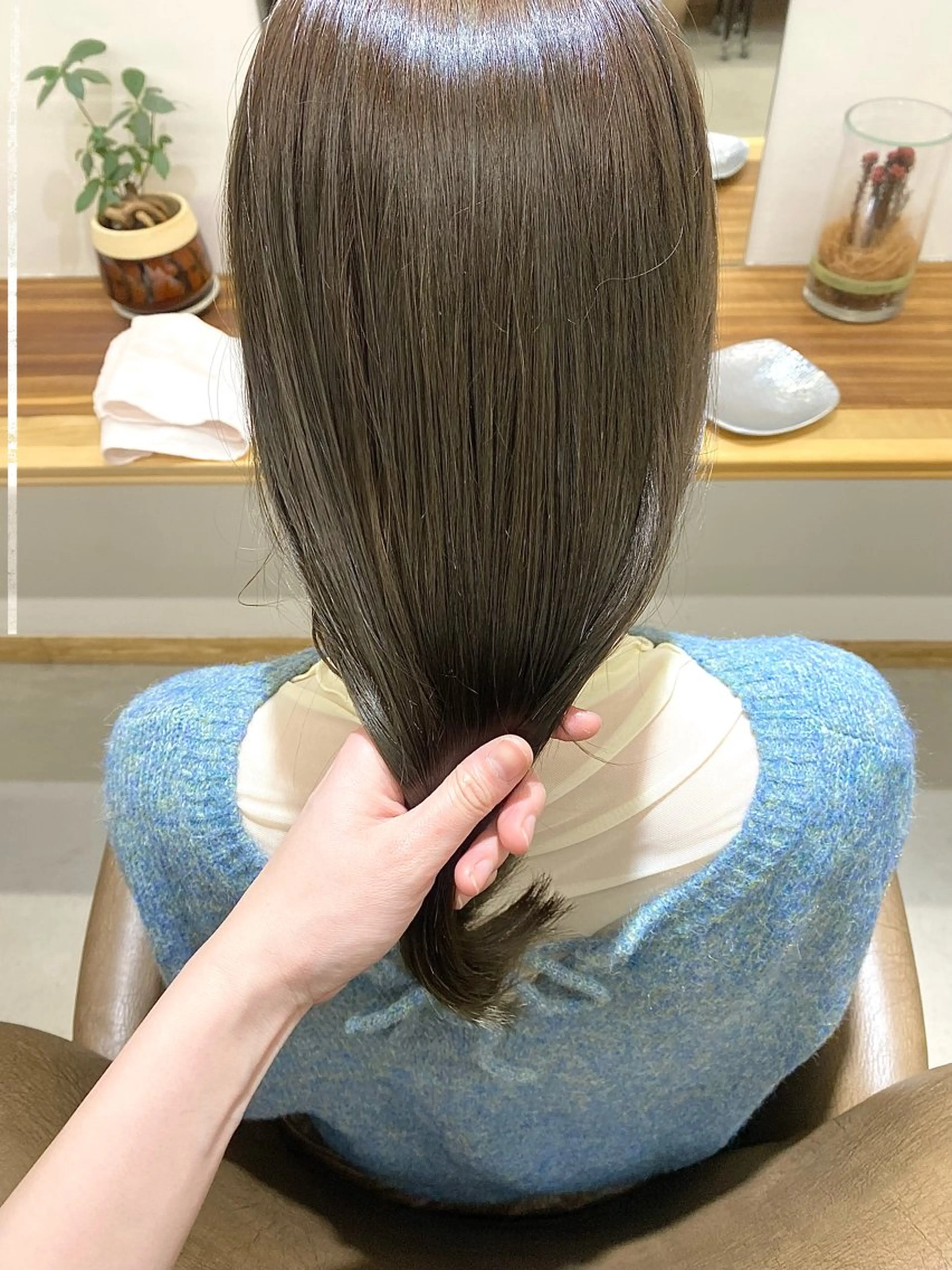 ミディアム カラー ヘアアレンジ カット ヘアカラー トリートメント ハル🌸柔色/ ブリーチなし/艶髪のヘアスタイル