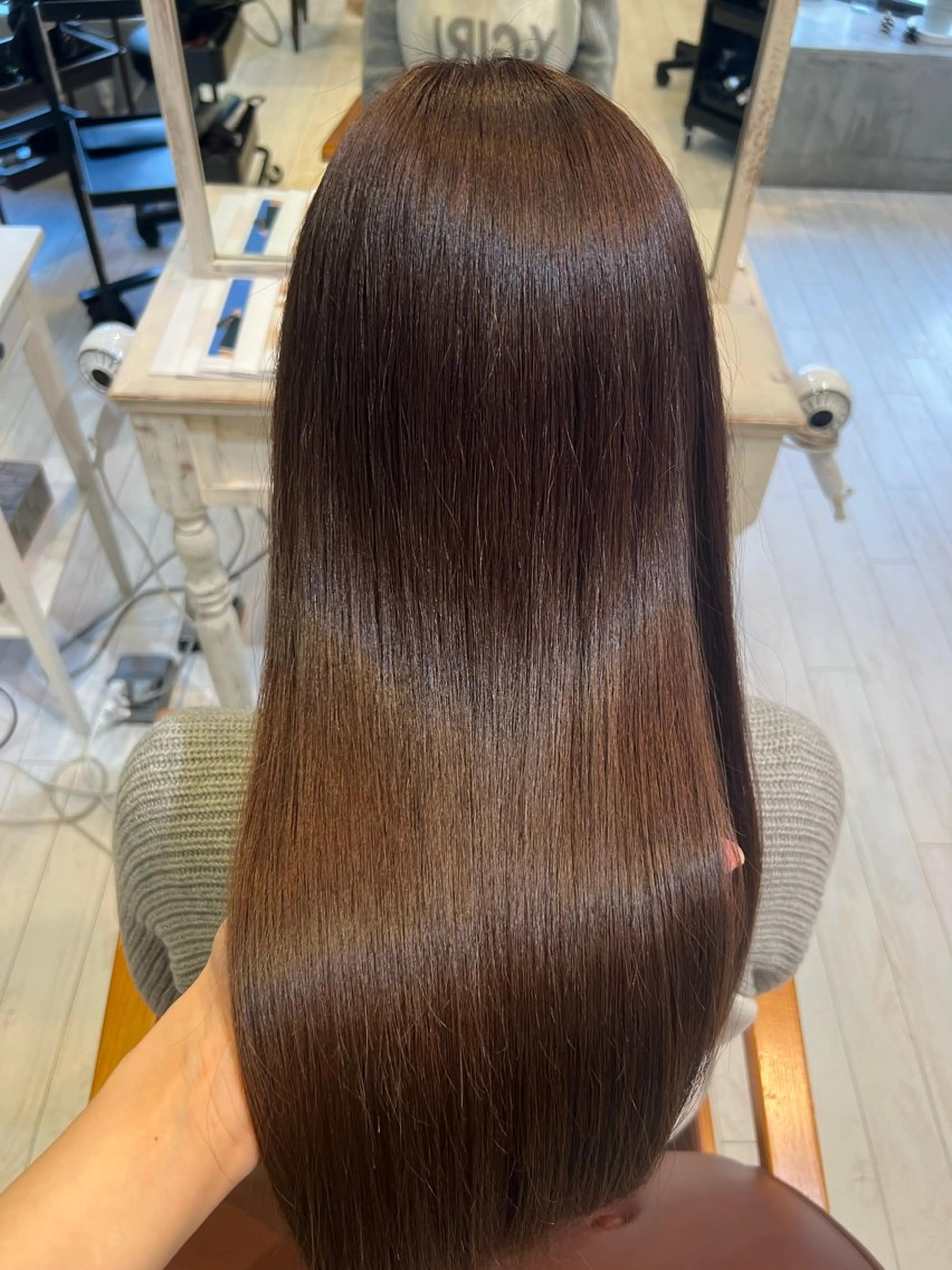 ロング 髪質改善 トリートメント ヘアカラー トリートメント ヘアセット 艶髪カラー️🫧 髪質改善特化🧸莉子のヘアスタイル