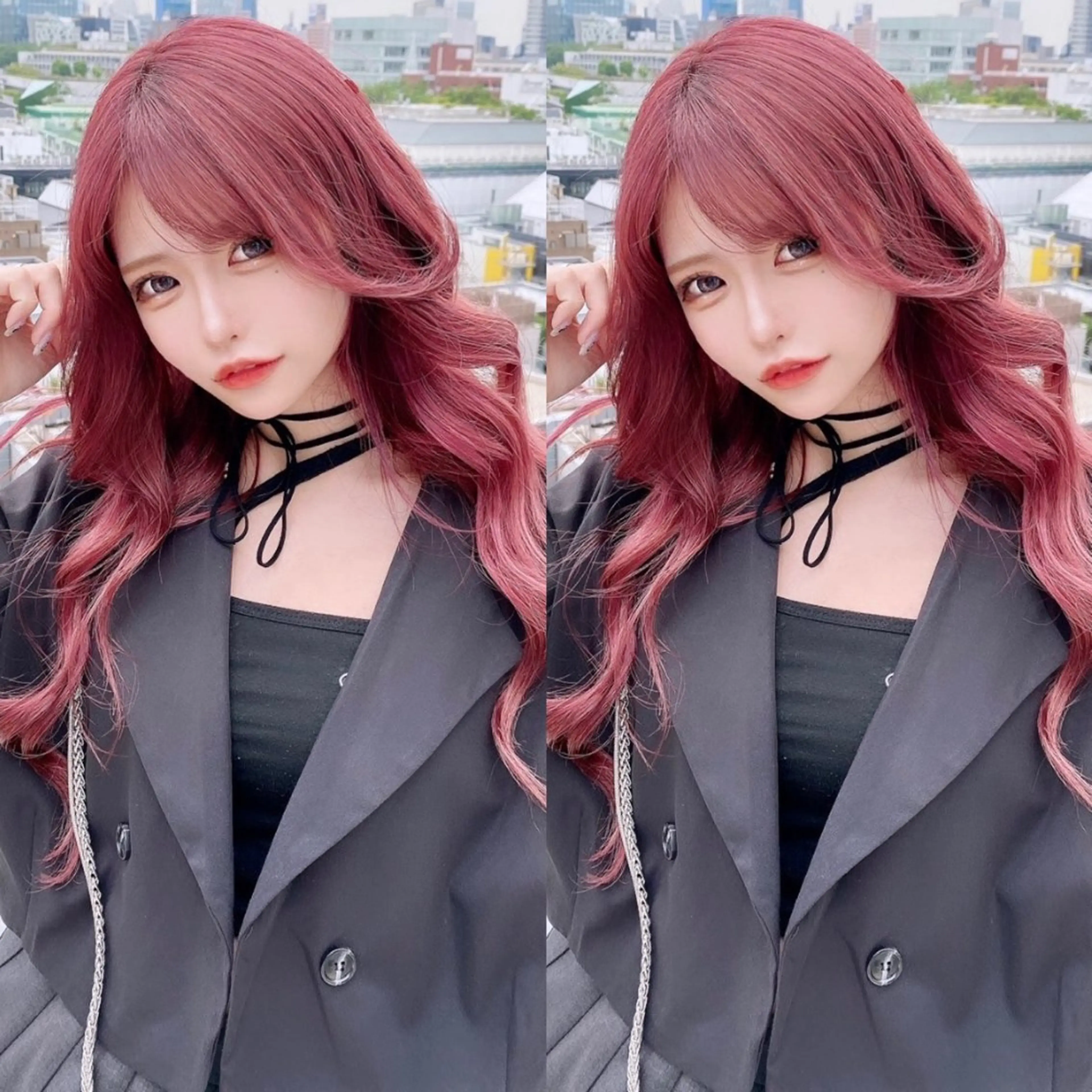 ロング カラー ヘアカラー レイヤーカット×池袋 Ryotaroのヘアスタイル