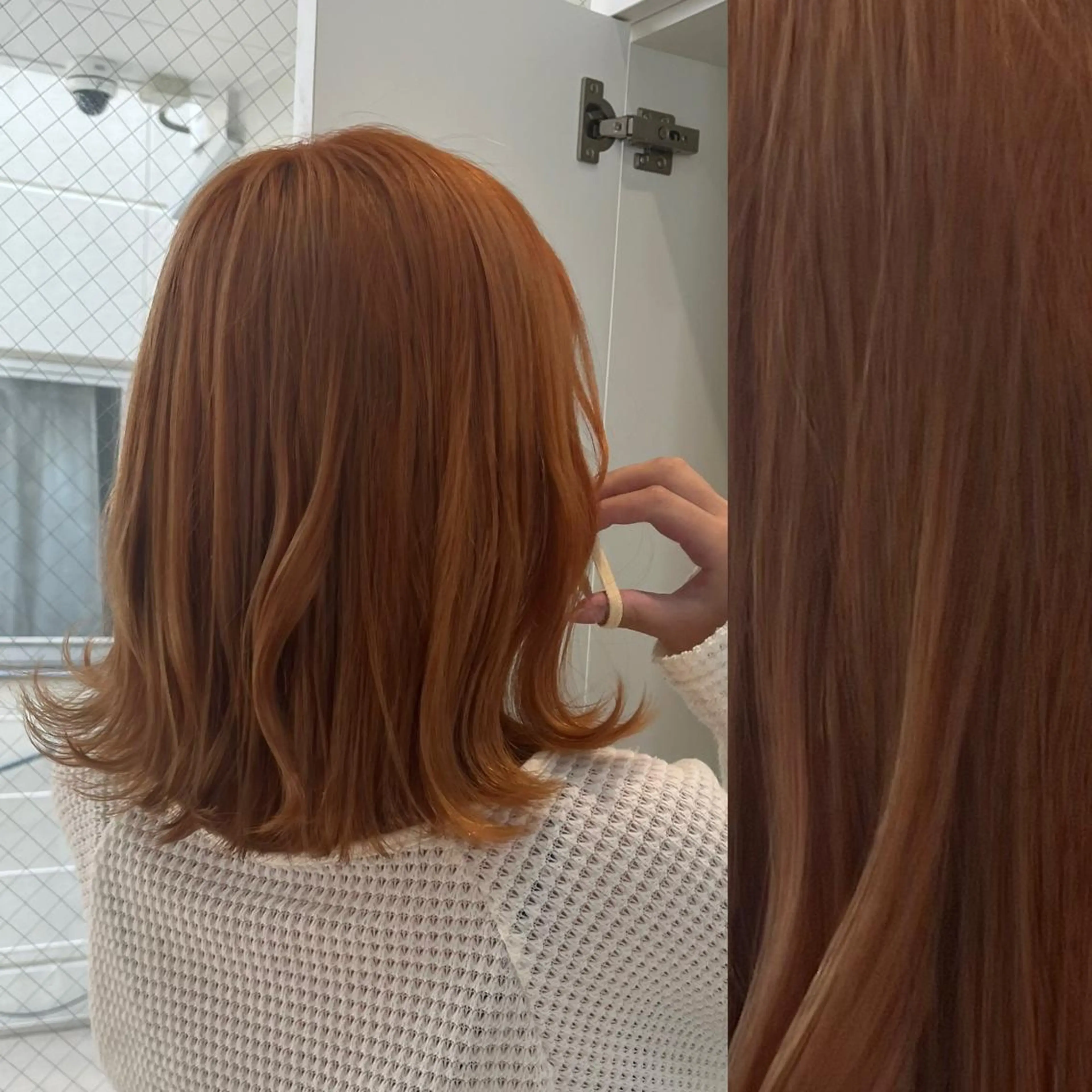 ミディアム カラー ヘアアレンジ ベージュカラー ブリーチ ブラウンカラー ケアブリーチ カシス stylist ◎RUKI.のヘアスタイル