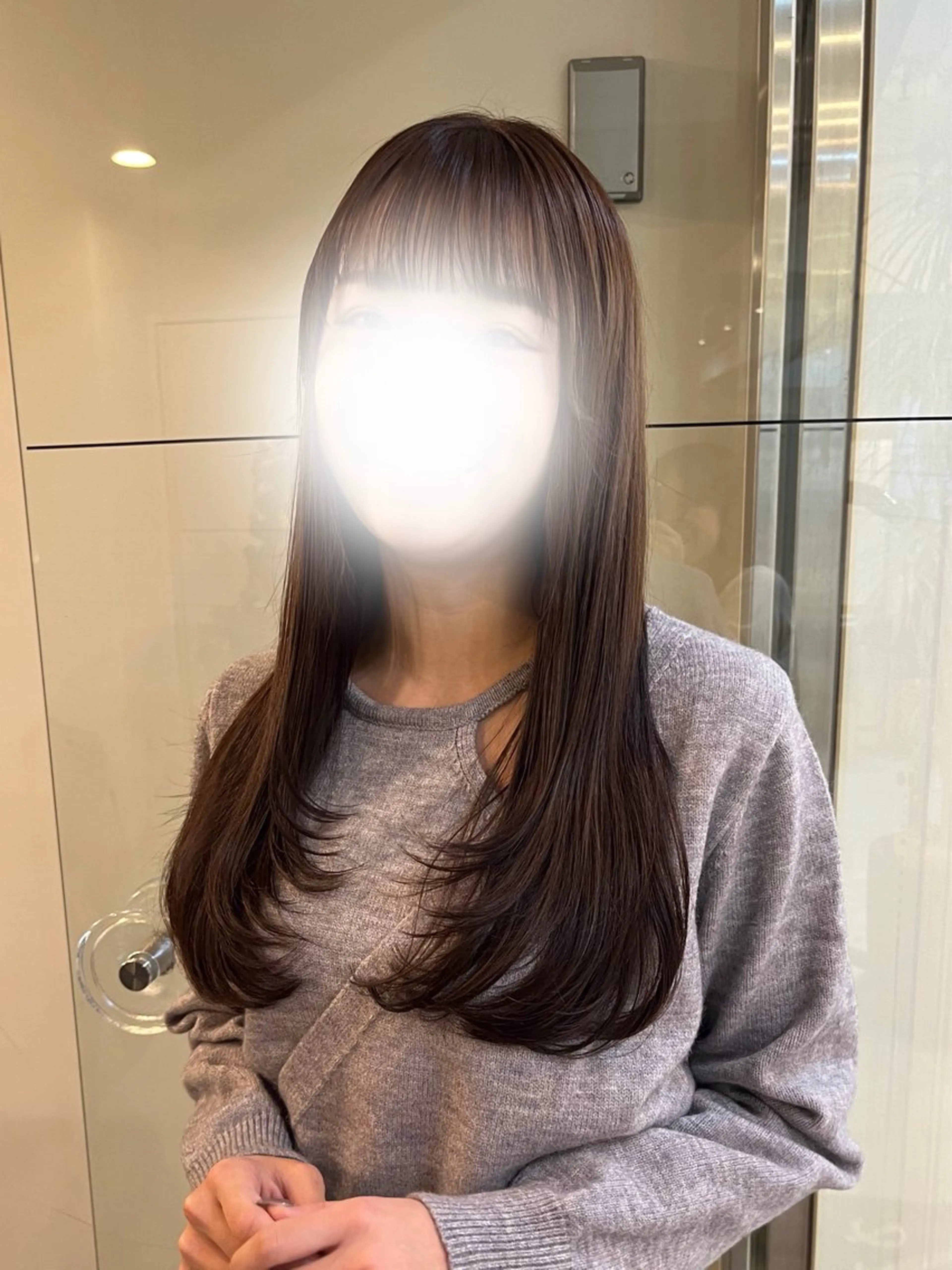 ロング レイヤーカット レイヤーカット🦢 sayaのヘアスタイル