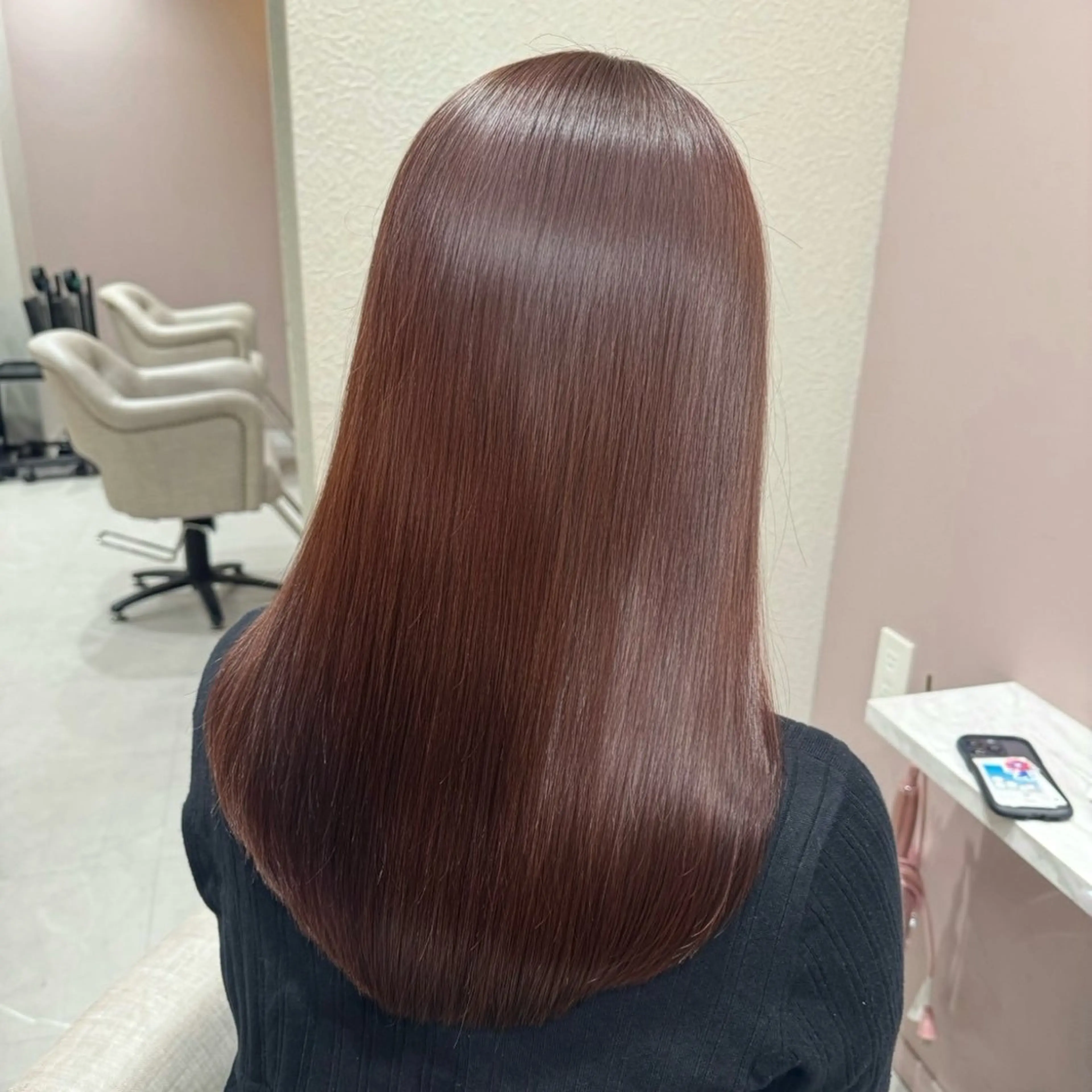 ミディアム カラー ブラウンカラー レッドカラー レッドブラウン ヘアカラー 🩵髪質改善カラー / Rion🩵のヘアスタイル