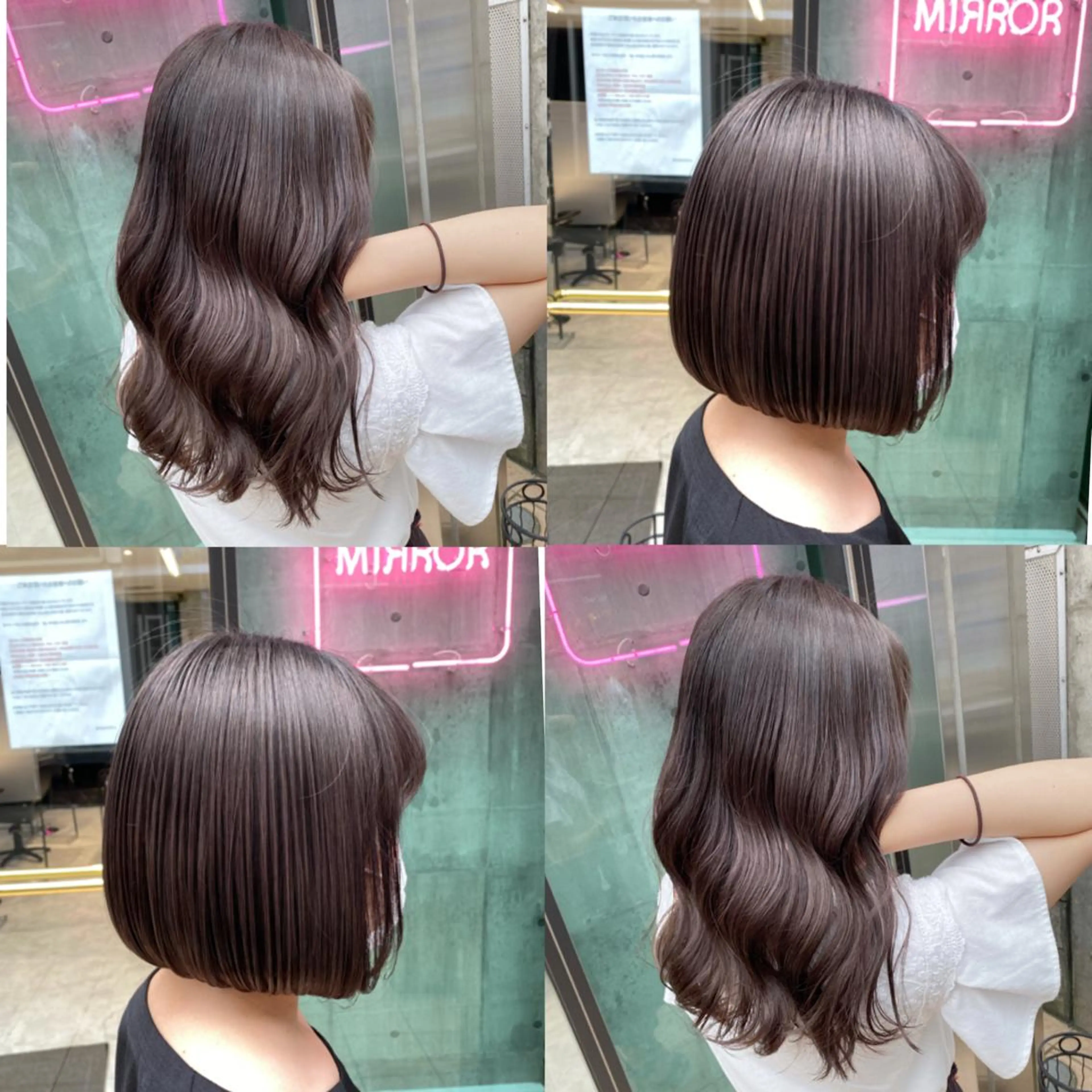 ミディアム チョコレートブラウン 🩵ムラ修正ブリーチ 🩵 YUUのヘアスタイル