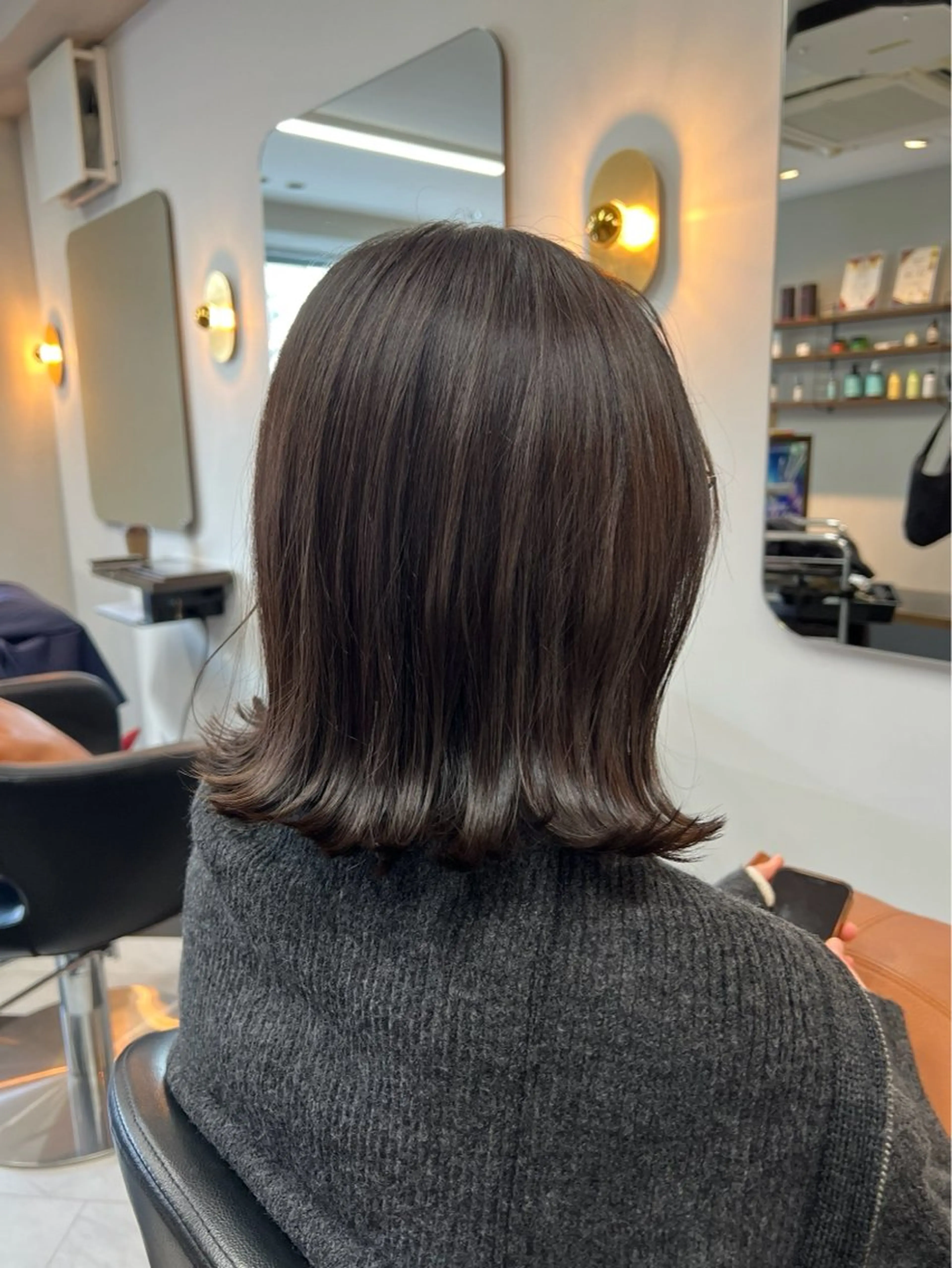 カラー luludi by APHRODITE GINZA所属・柔らか×艶カラー 🍊ayano🤍のヘアスタイル