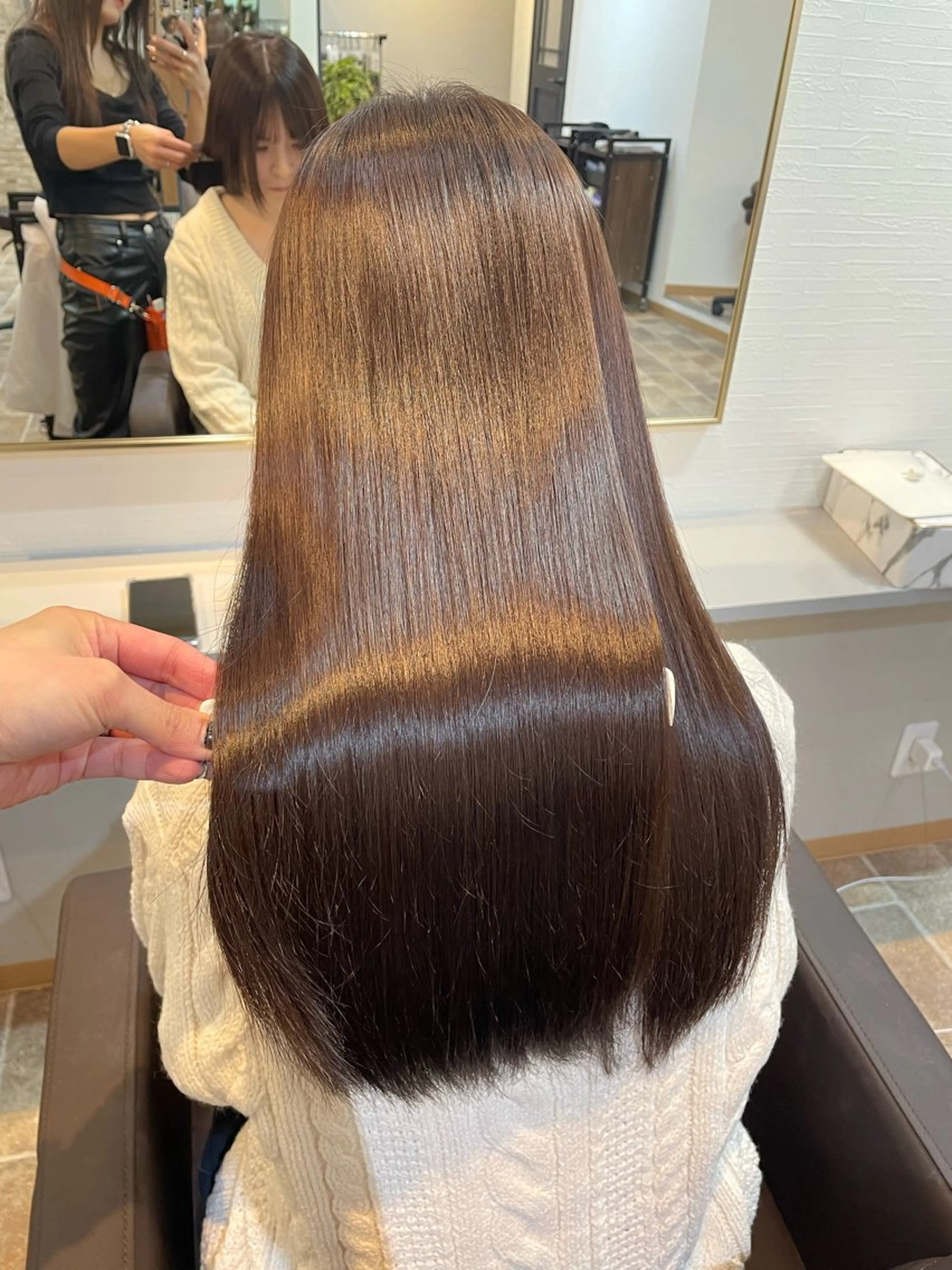 ロング カラー ブラウンカラー ショコラブラウン トリートメント カット ヘアカラー トリートメント STAR RIVER所属・YUI/ ブリーチカラー🌷のヘアスタイル