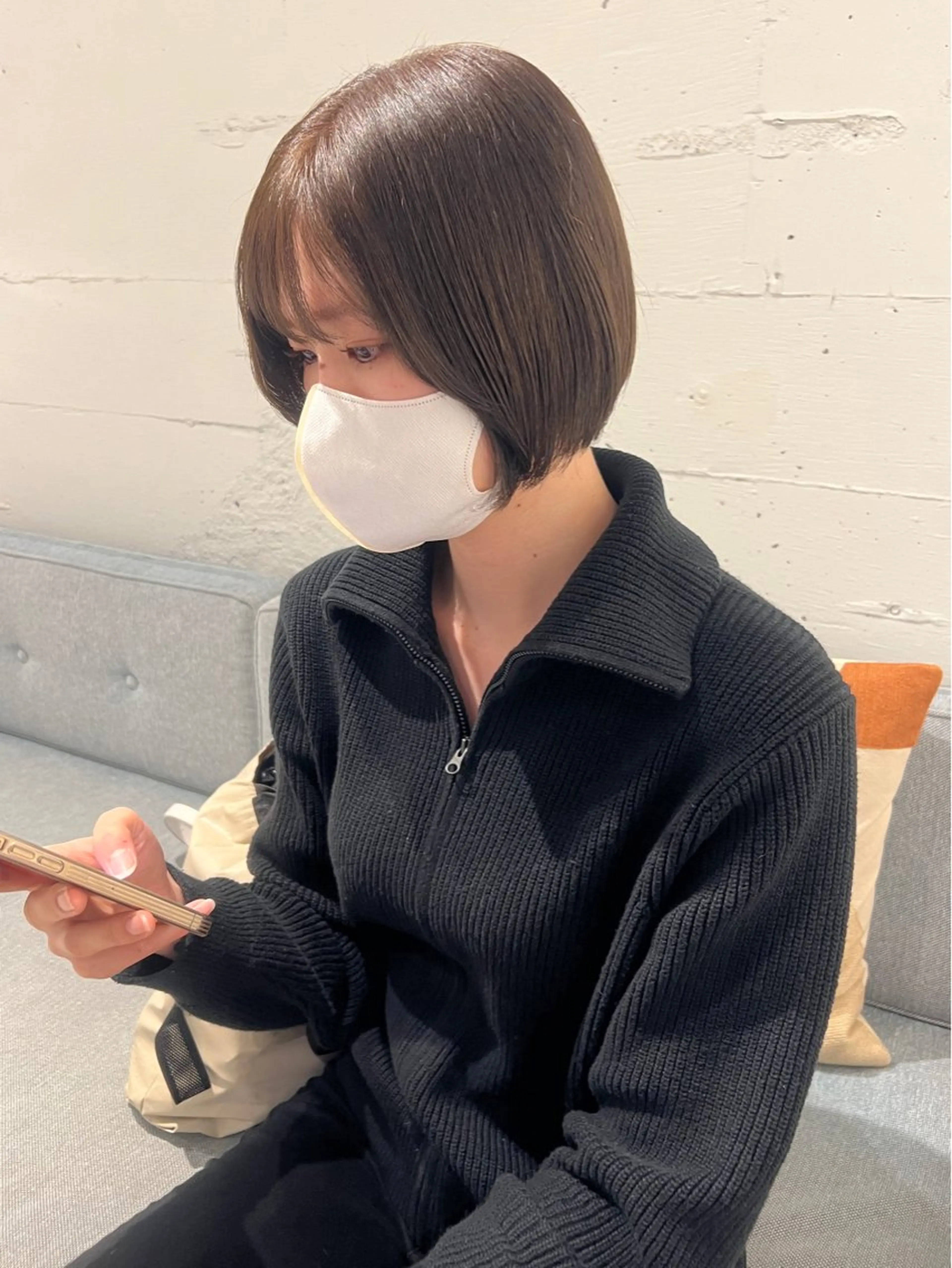 ショート カラー 峯田 優花のヘアスタイル