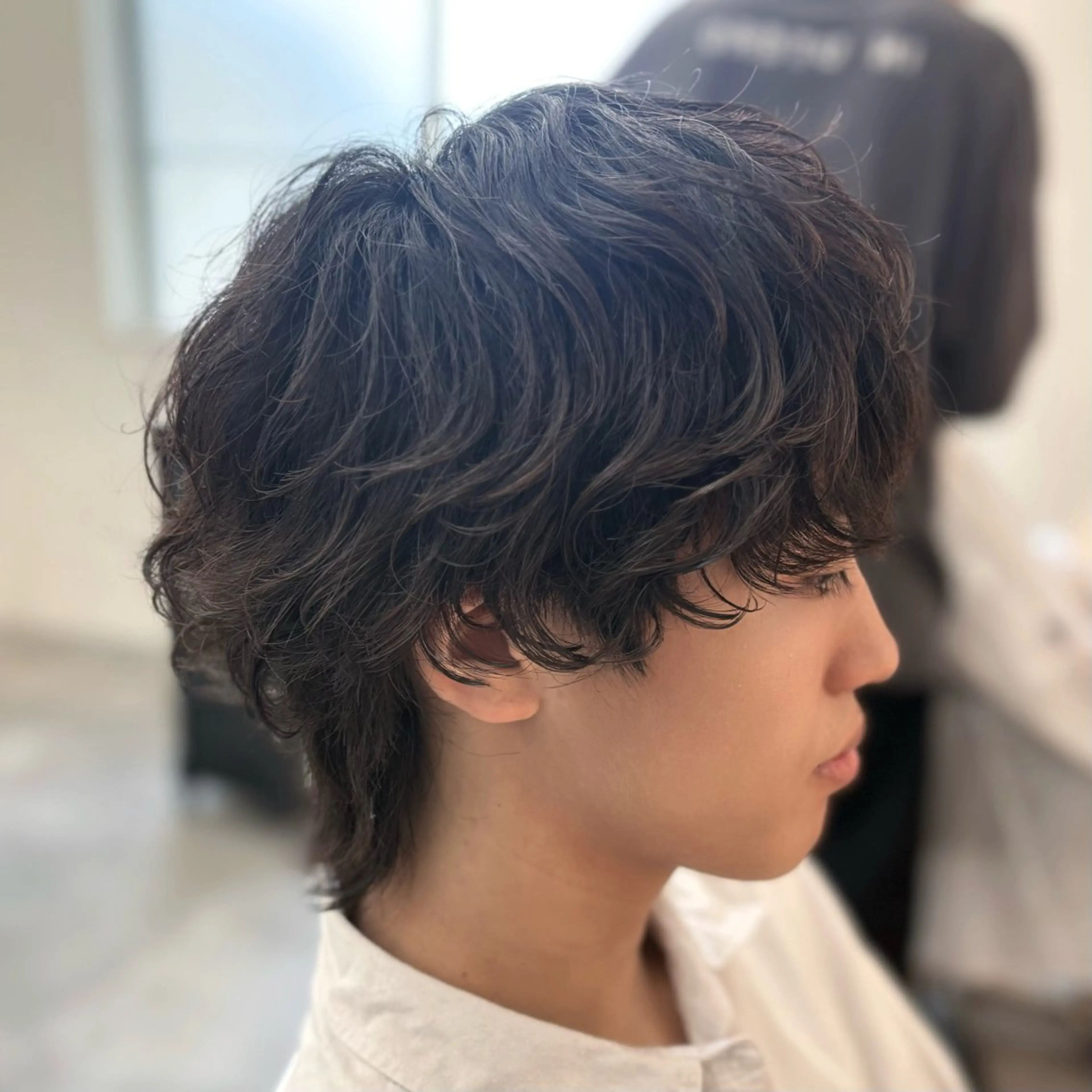 ミディアム ミディアムパーマ ウルフカット カット パーマ メンズカラー/ウルフ マッシュ/千葉/大堰のヘアスタイル