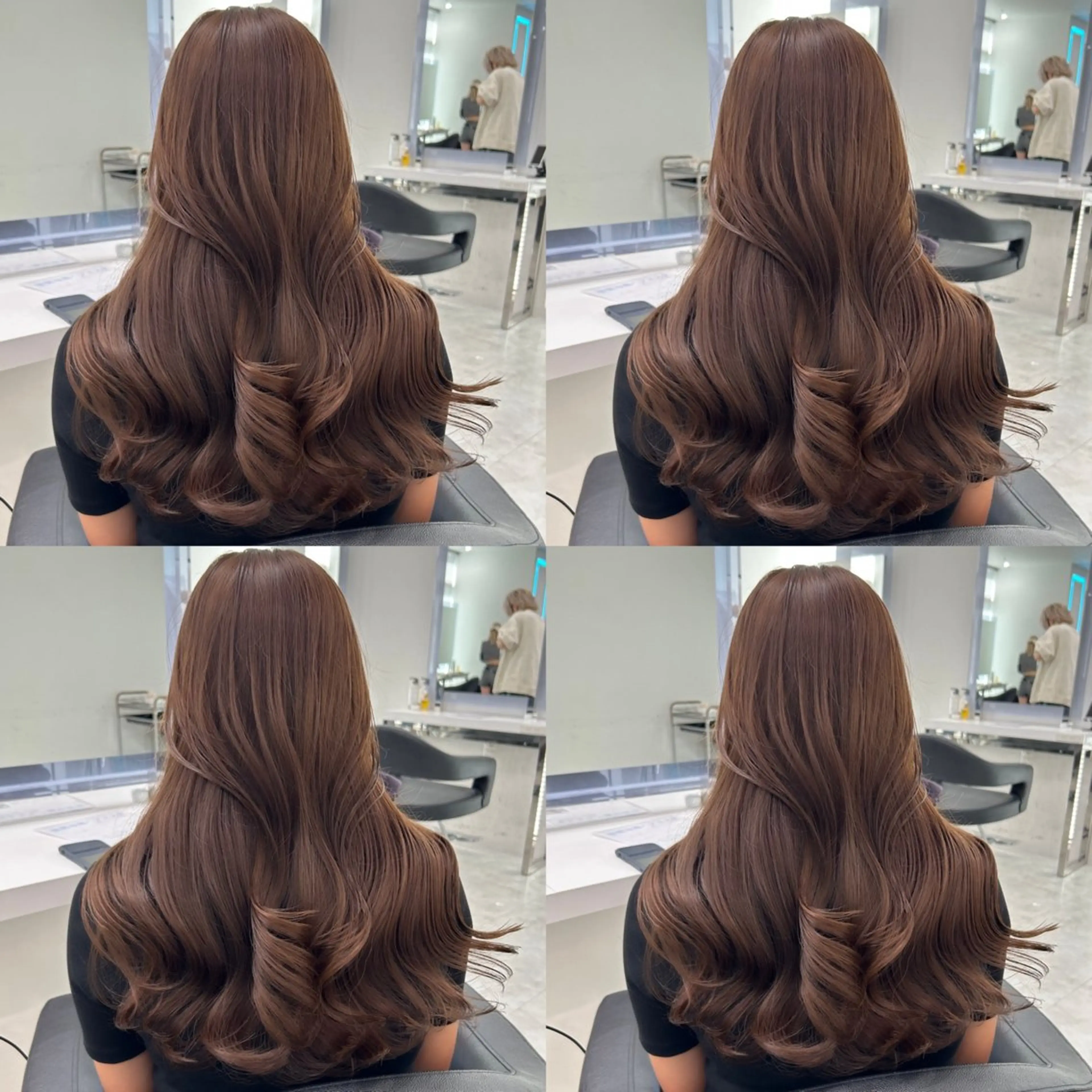 ロング カラー ヘアカラー トリートメント ヘッドスパ ヘアセット 💖透け感ベージュ KOTA💖のヘアスタイル