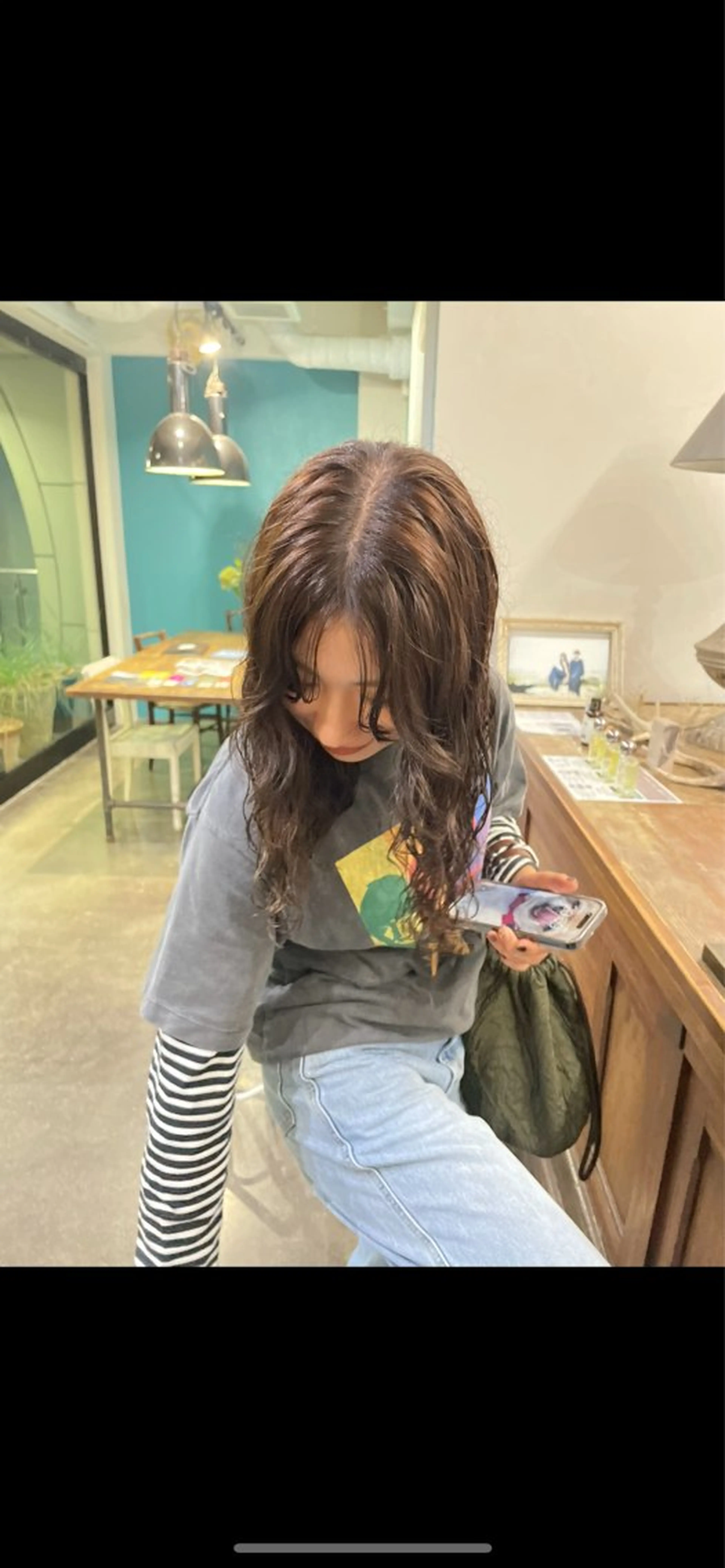 ロング パーマ 沼田 彩虹のヘアスタイル