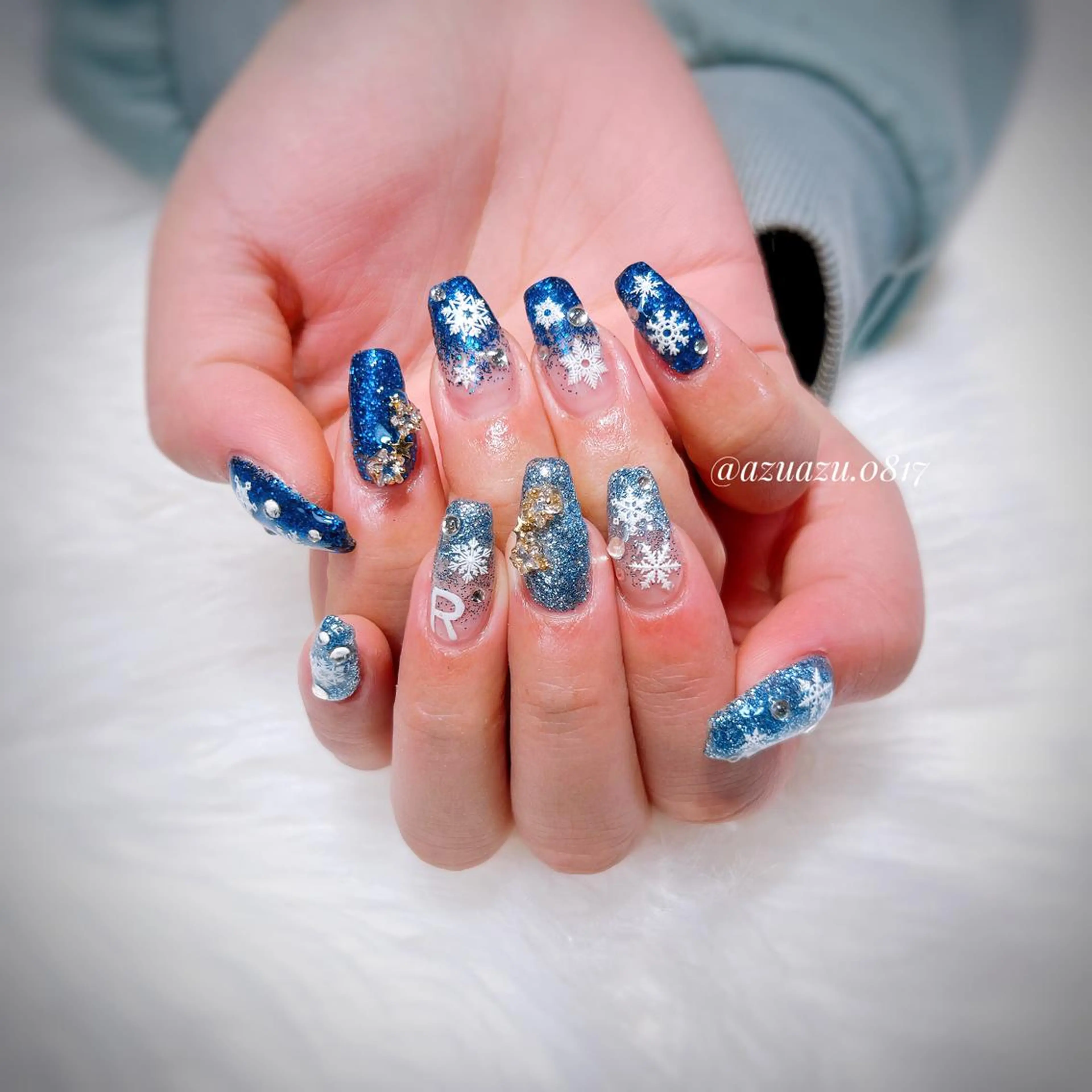 ネイル ジェルネイル ハンドネイル hair&nail ROOTS所属・ﾍｱﾒｲｸ&ﾈｲﾙ ♥️Azuのネイルデザイン