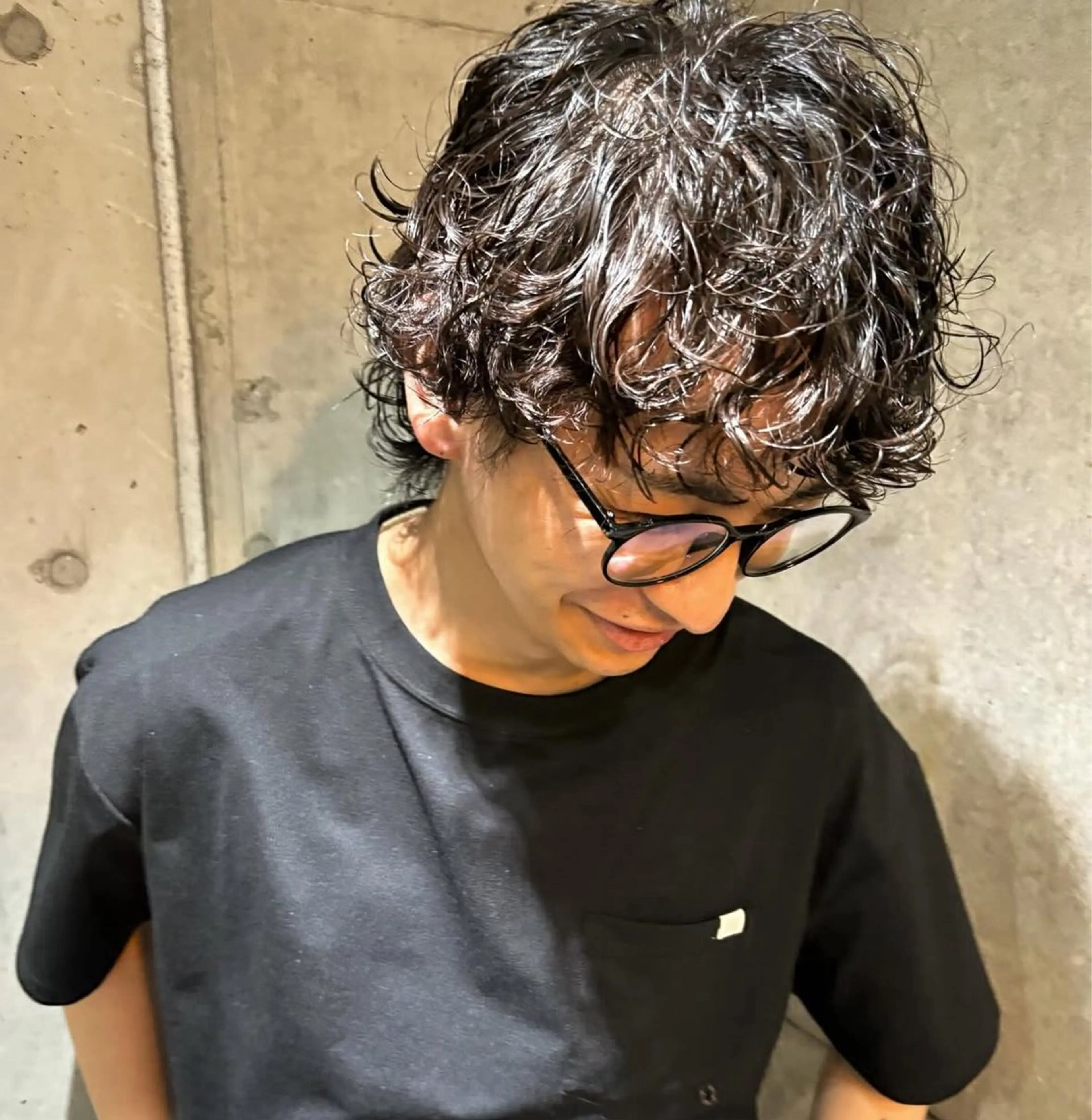 ショート カラー パーマ ヘアアレンジ メンズ キッズ カット パーマ デザインパーマ ハイライトIkumiのヘアスタイル