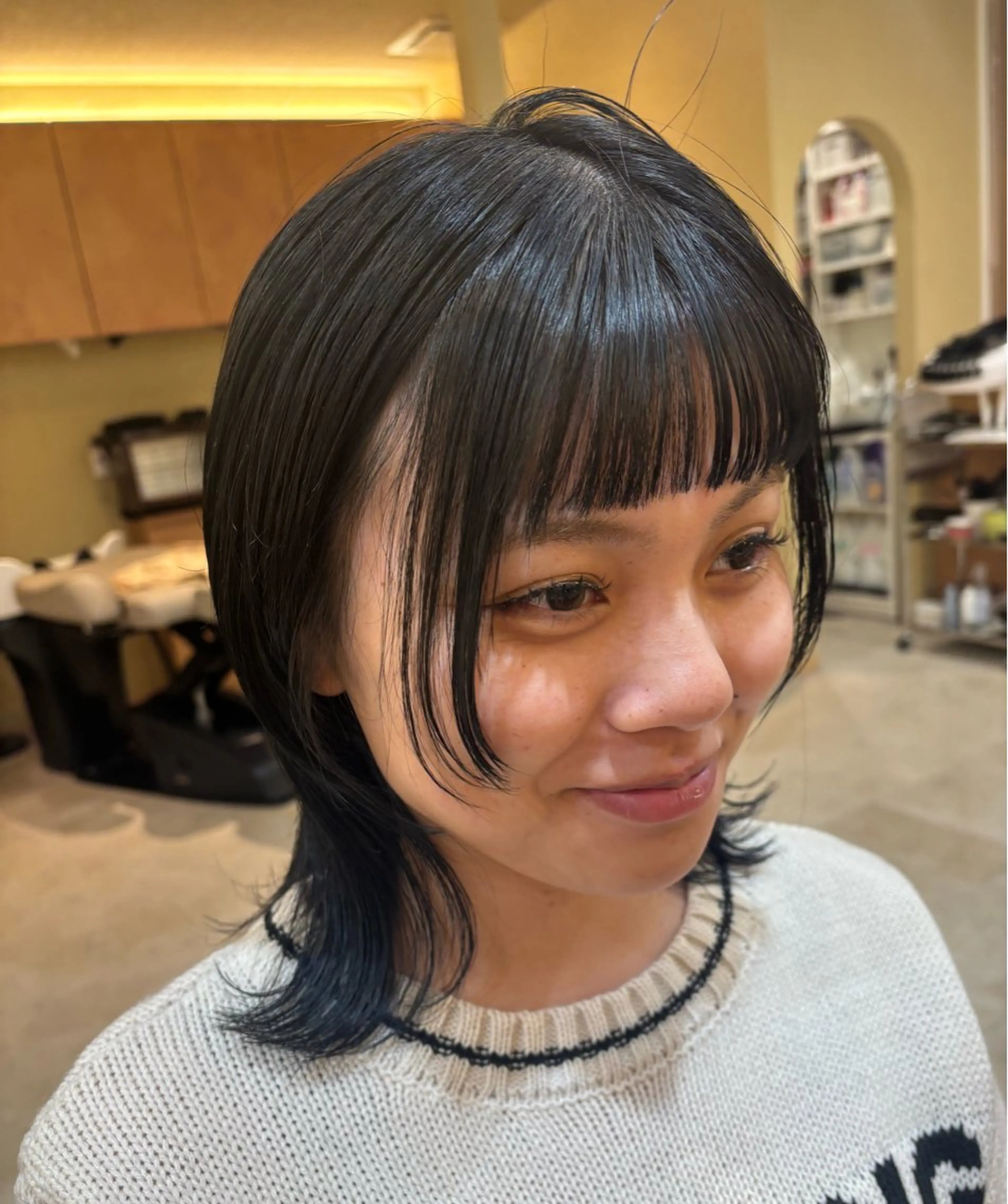 ショート 顔周りカット ヘアカラー 金木 凜花のヘアスタイル