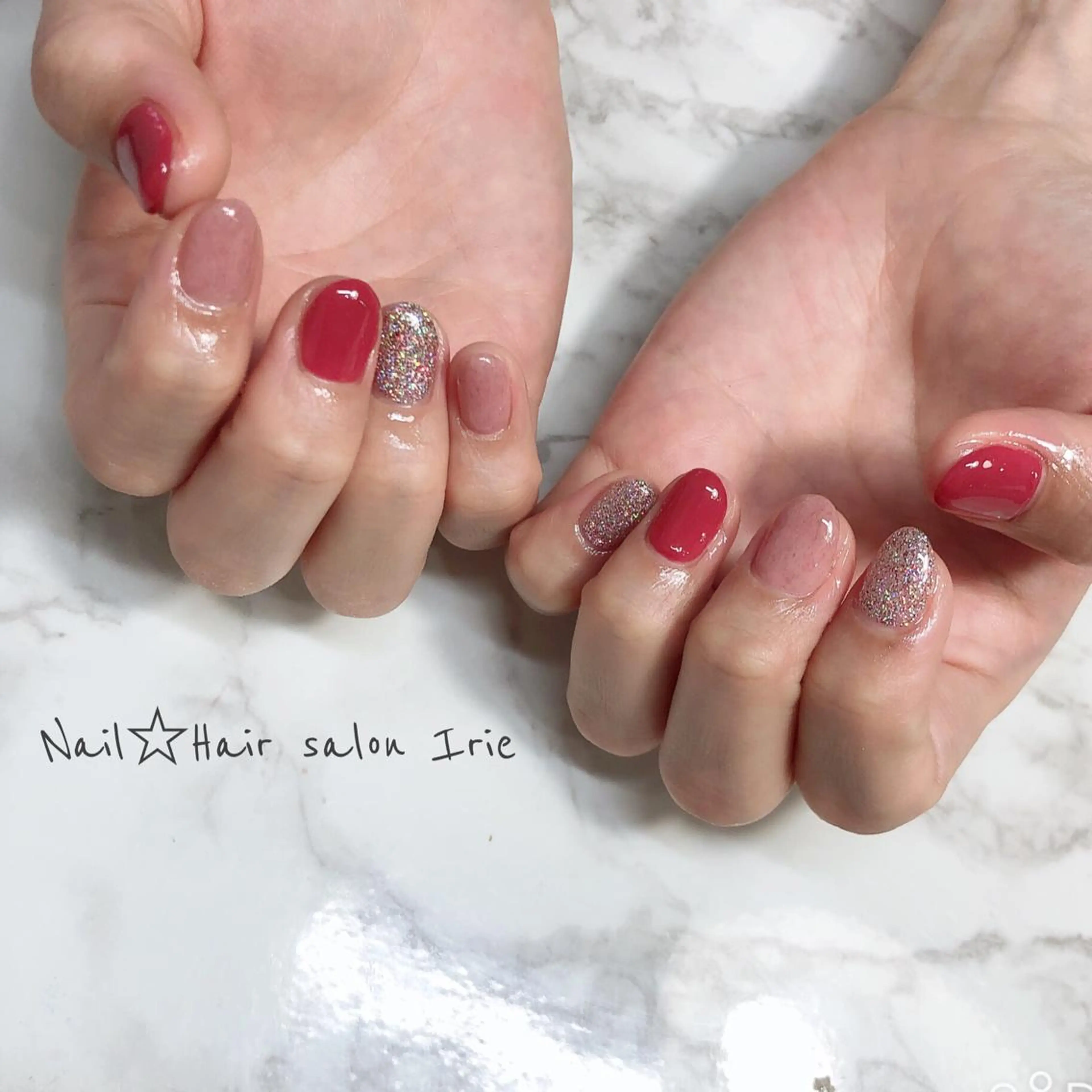 ネイル ハンドネイル ハンドケア Hair salon Irie所属・與儀 知佳のネイルデザイン