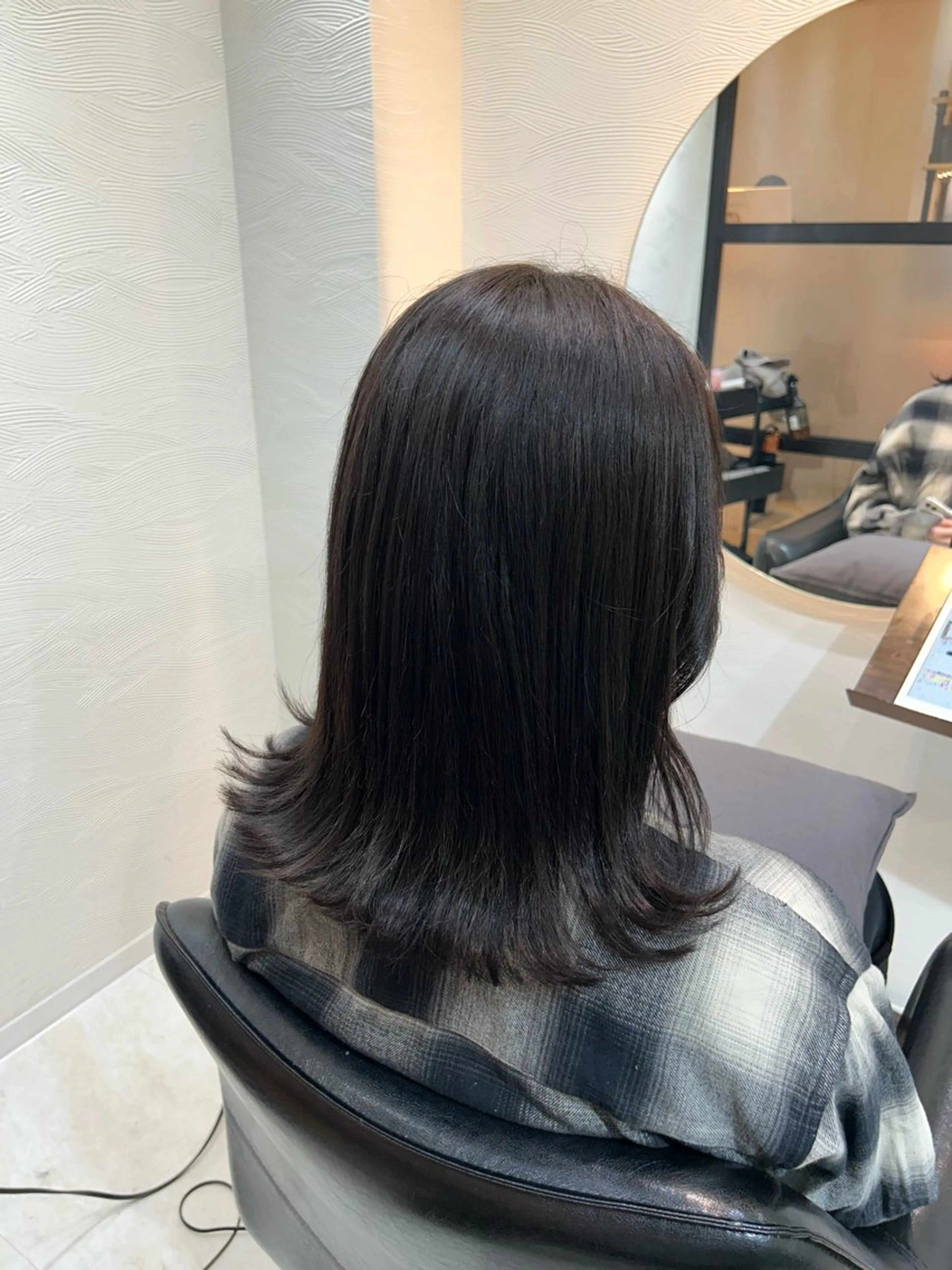 ミディアム カラー カット ヘアカラー トリートメント 🤍透明感/韓国風 🤍サクラギヒトミのヘアスタイル