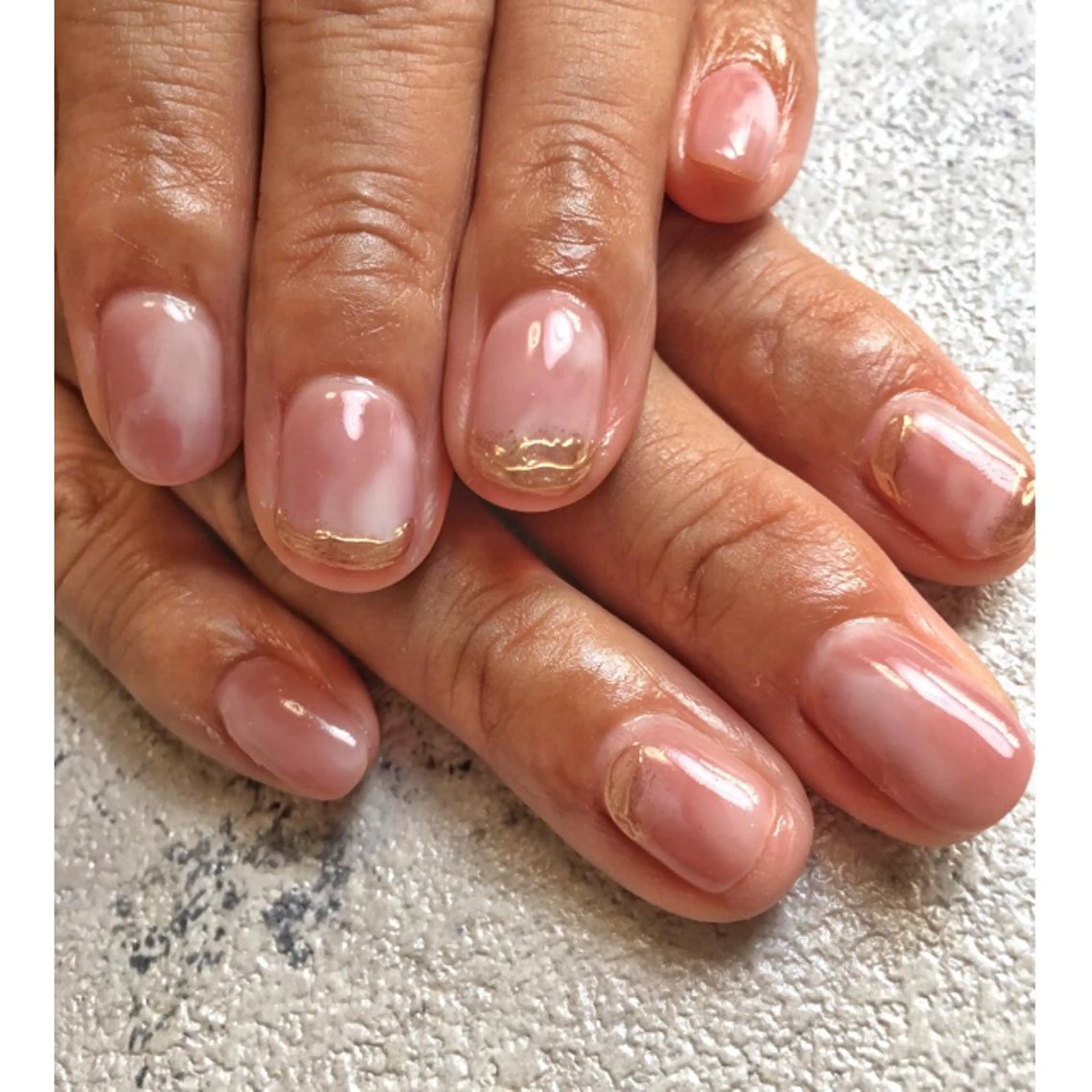 ネイル 大理石ネイル(マーブル) ハンドネイル C'mere nailsのネイルデザイン