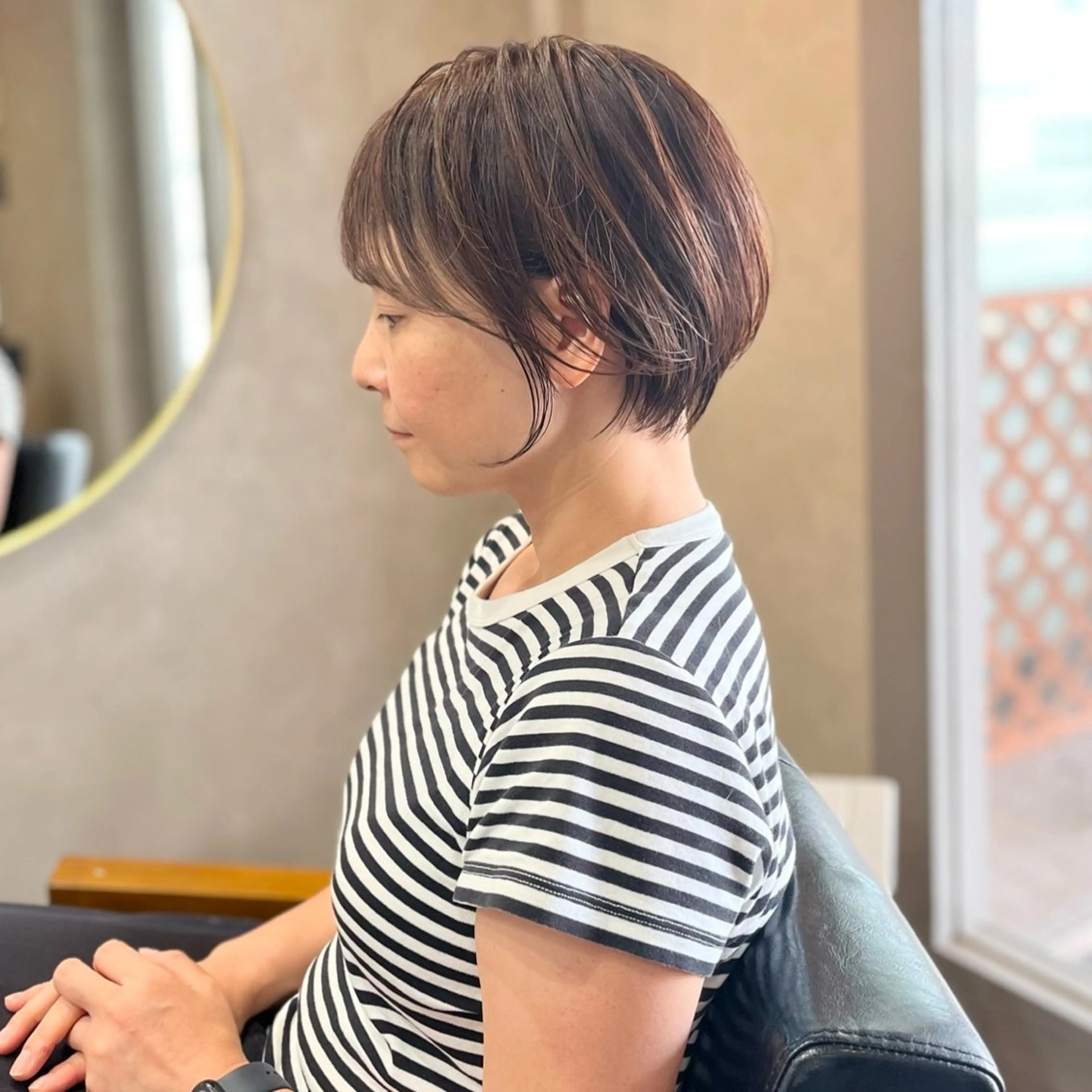 ショート カラー 瀧　元気/ショート/ 白髪ぼかし/髪質改善のヘアスタイル