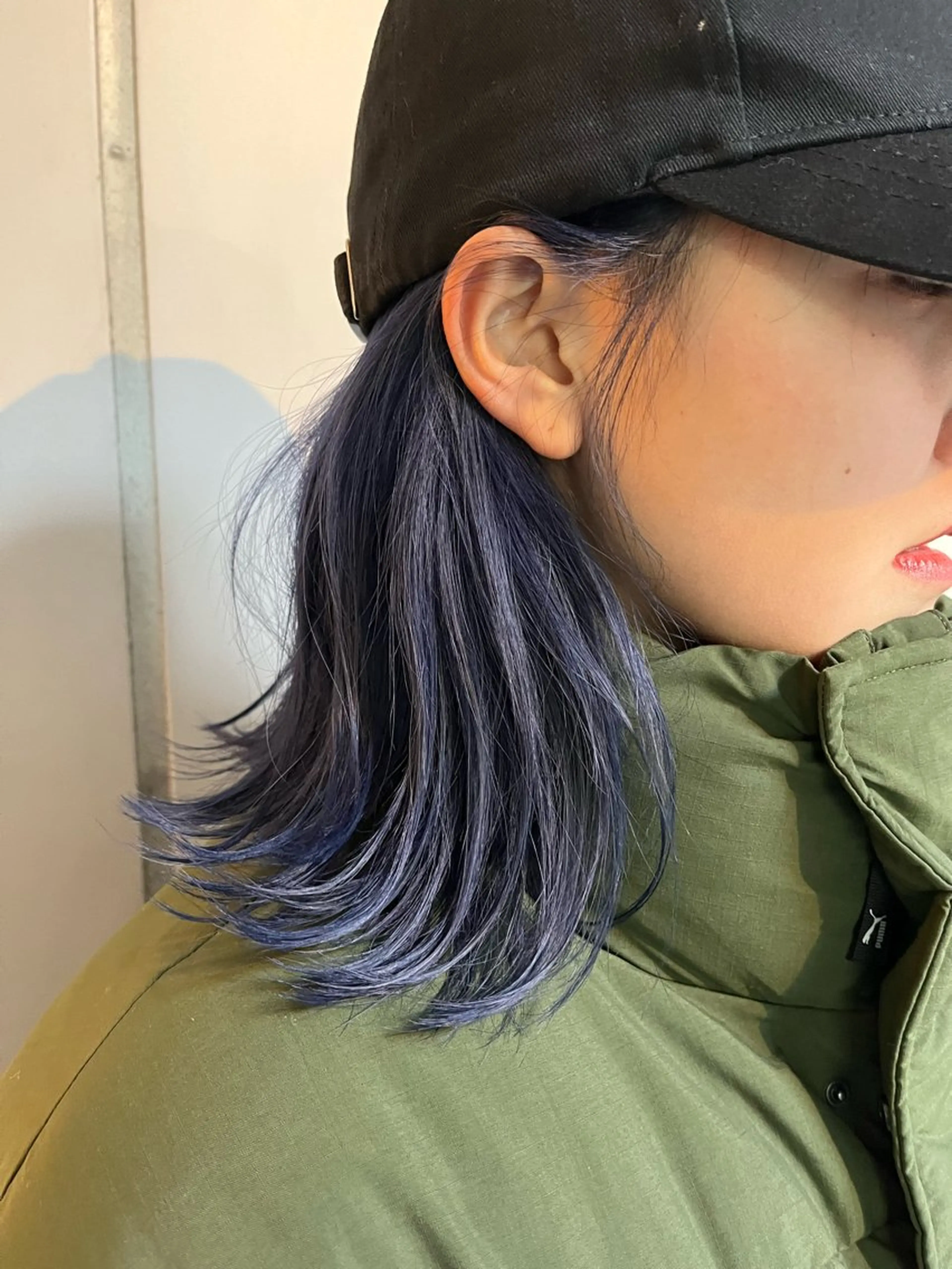 ミディアム カラー ネイビーカラー オブヘア　ウエスト店所属・鈴木 夏季/お悩み相談のヘアスタイル