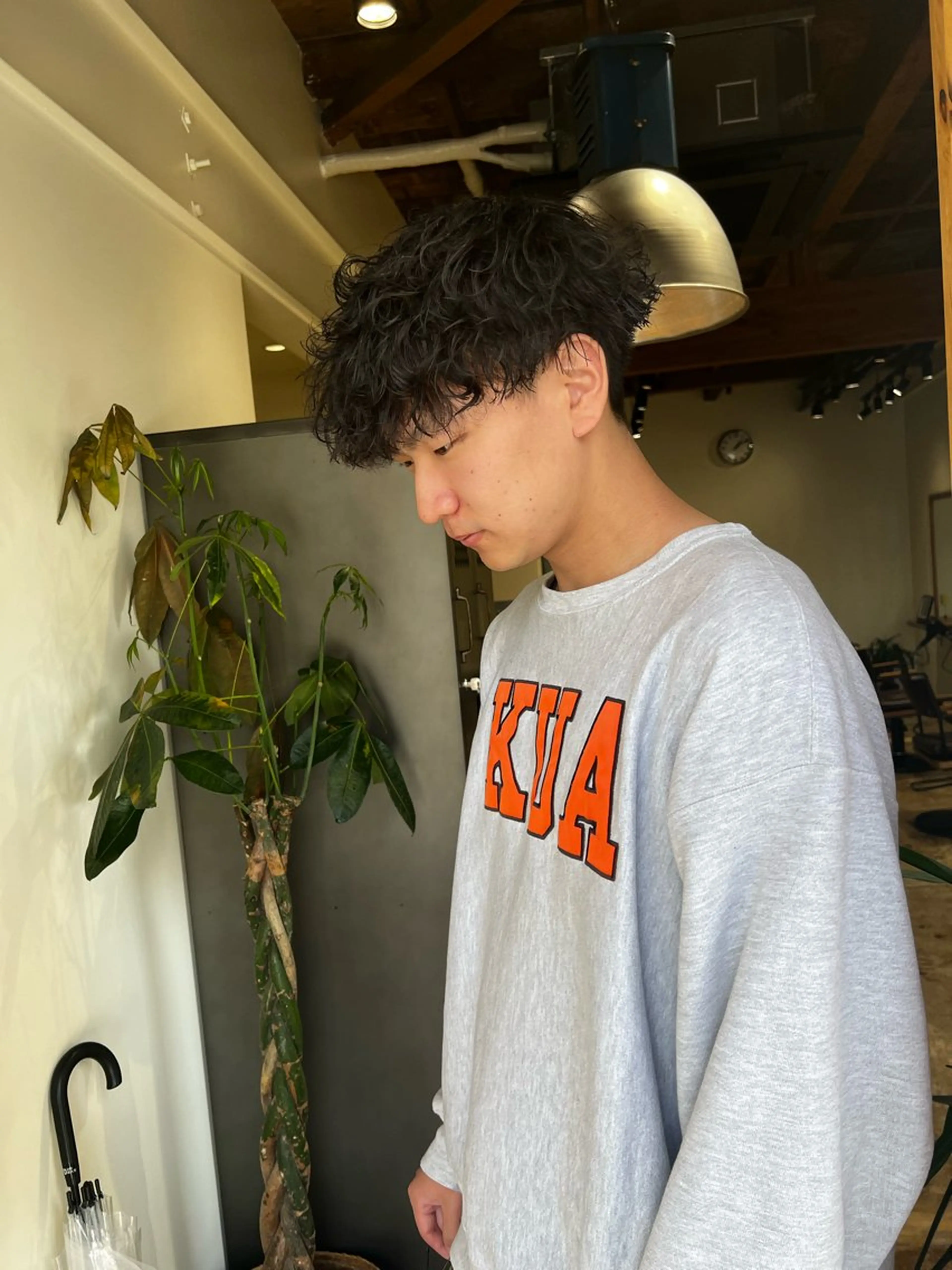 パーマ メンズ nishido ハイライト/メンズのヘアスタイル