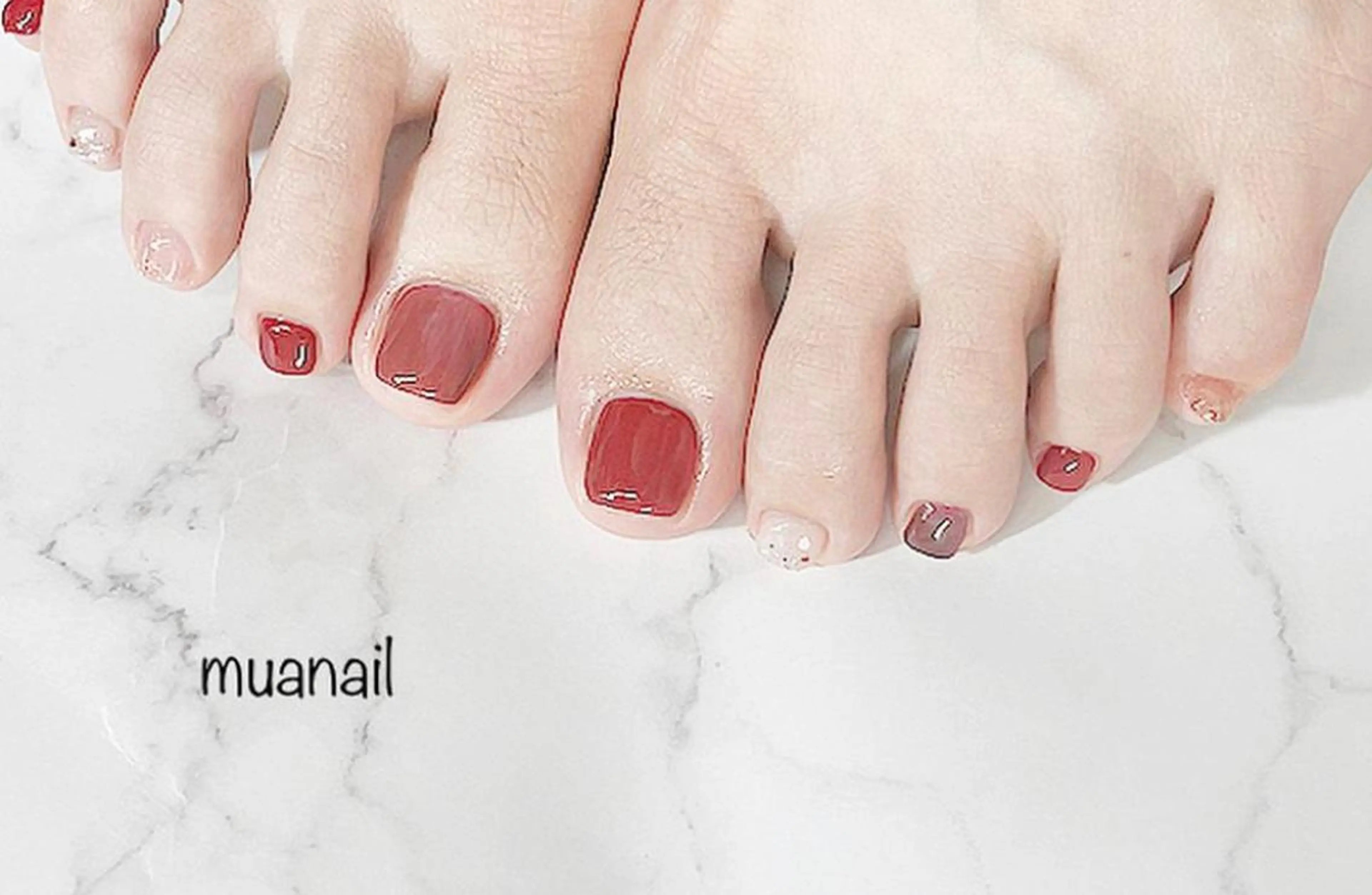 ネイル フットネイル mua nail mikiのネイルデザイン