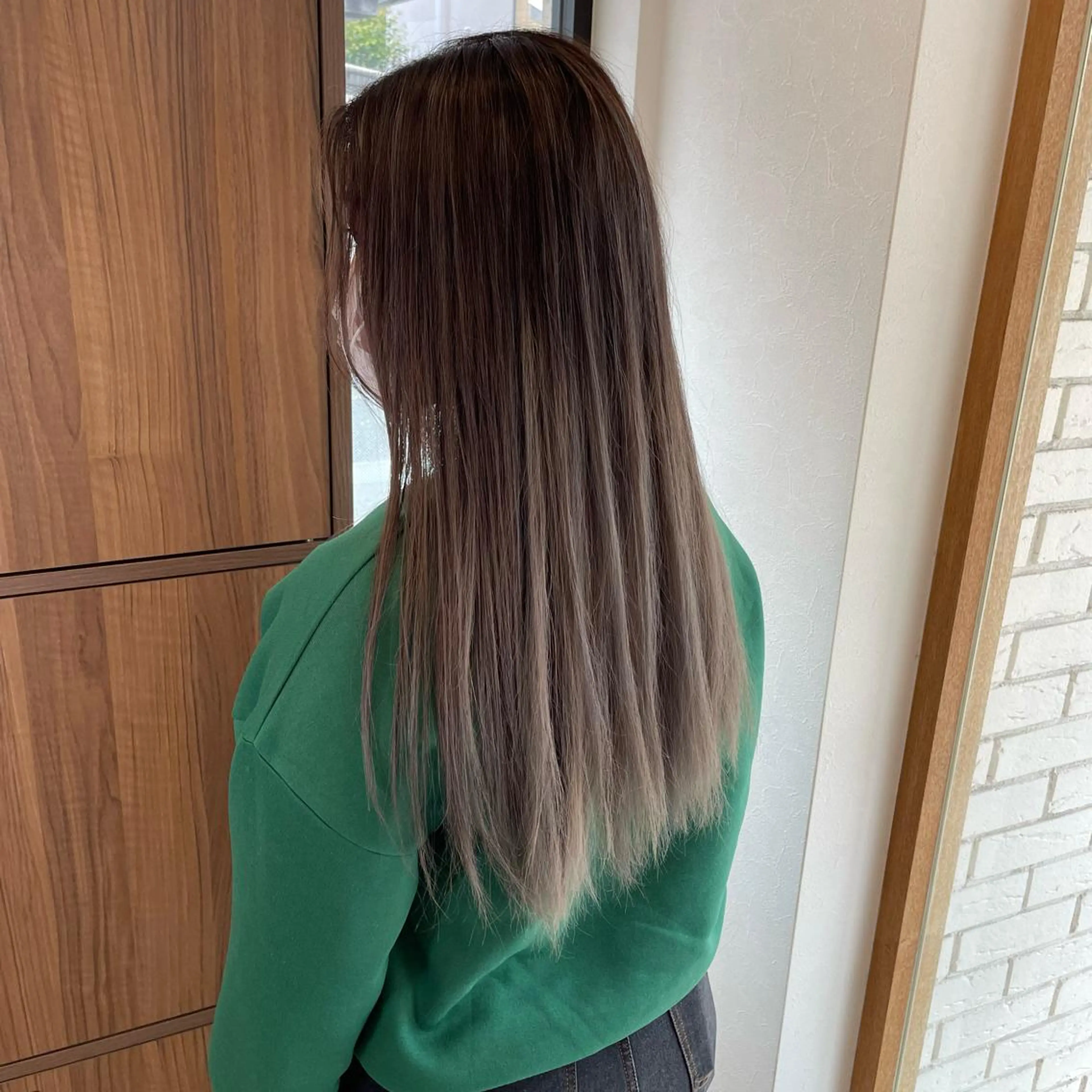 ロング カラー ヘアアレンジ バレイヤージュ レイヤーカット 🎗秋山勇 /三宮指名No.1のヘアスタイル