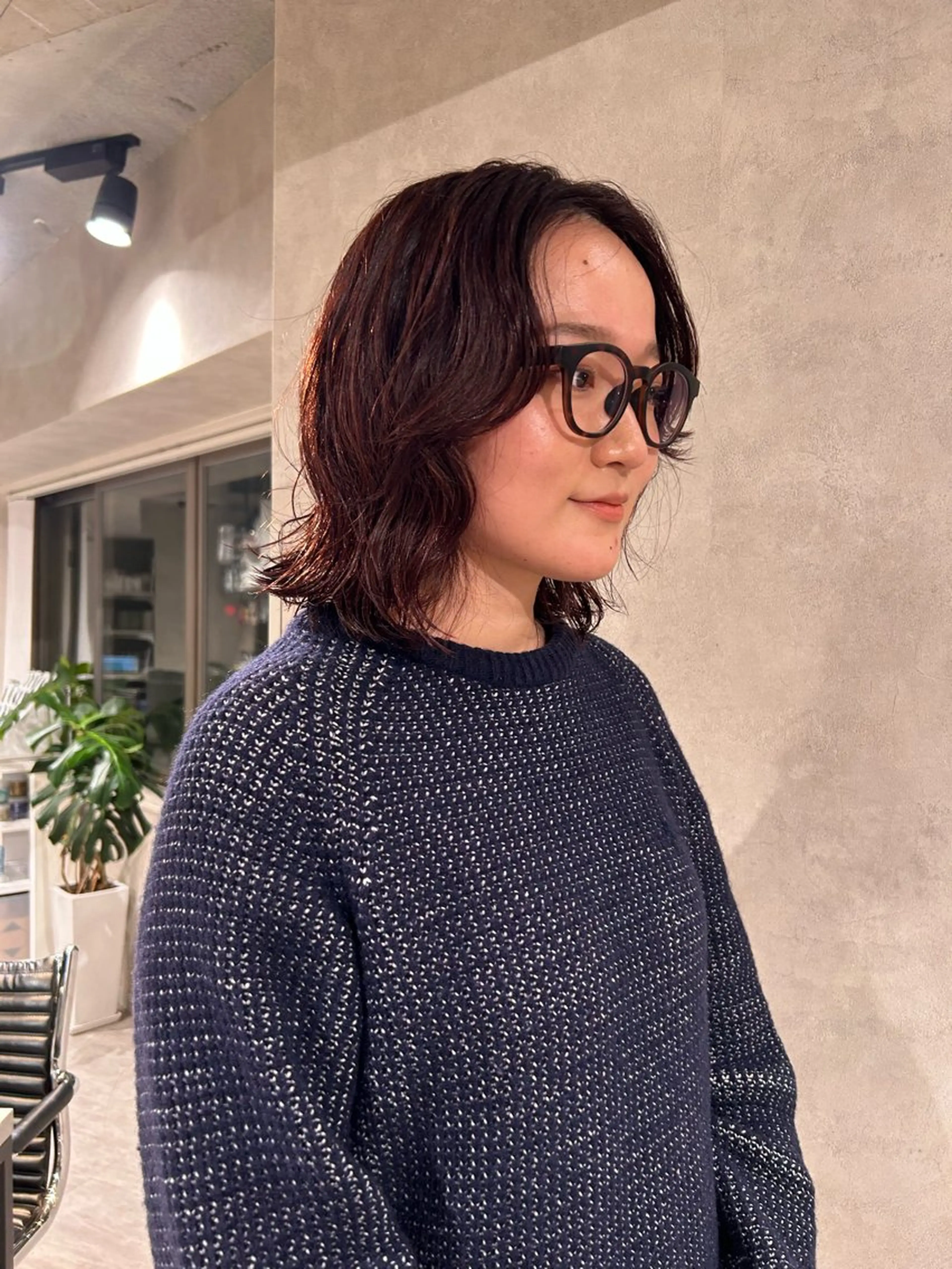 ショート カラー パーマ ayano🍒暖色 カラー/カーリーヘアのヘアスタイル
