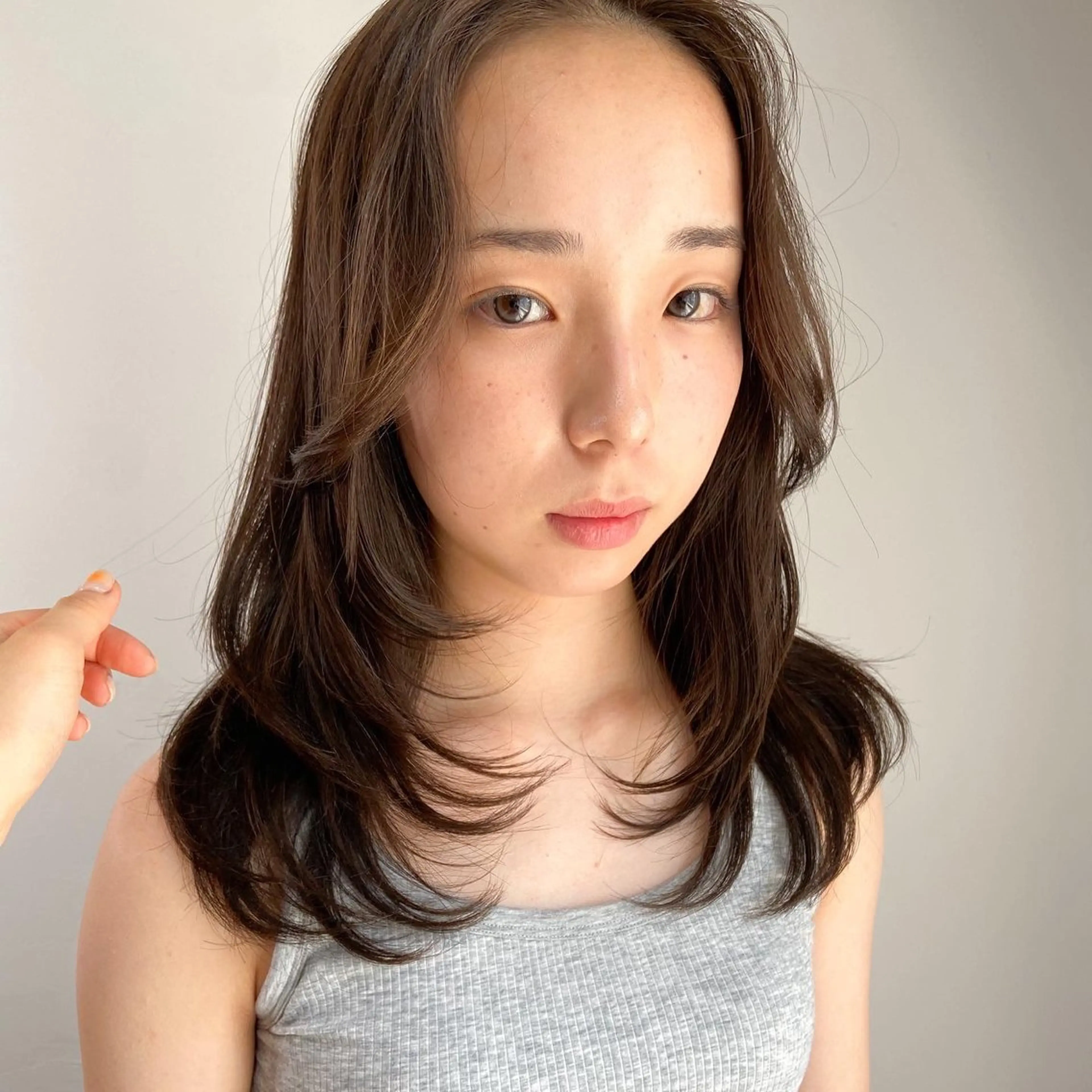 セミロング カラー ヘアアレンジ 🌼RENA🌼似合 わせのプロ/まつパのマツエク・マツパデザイン