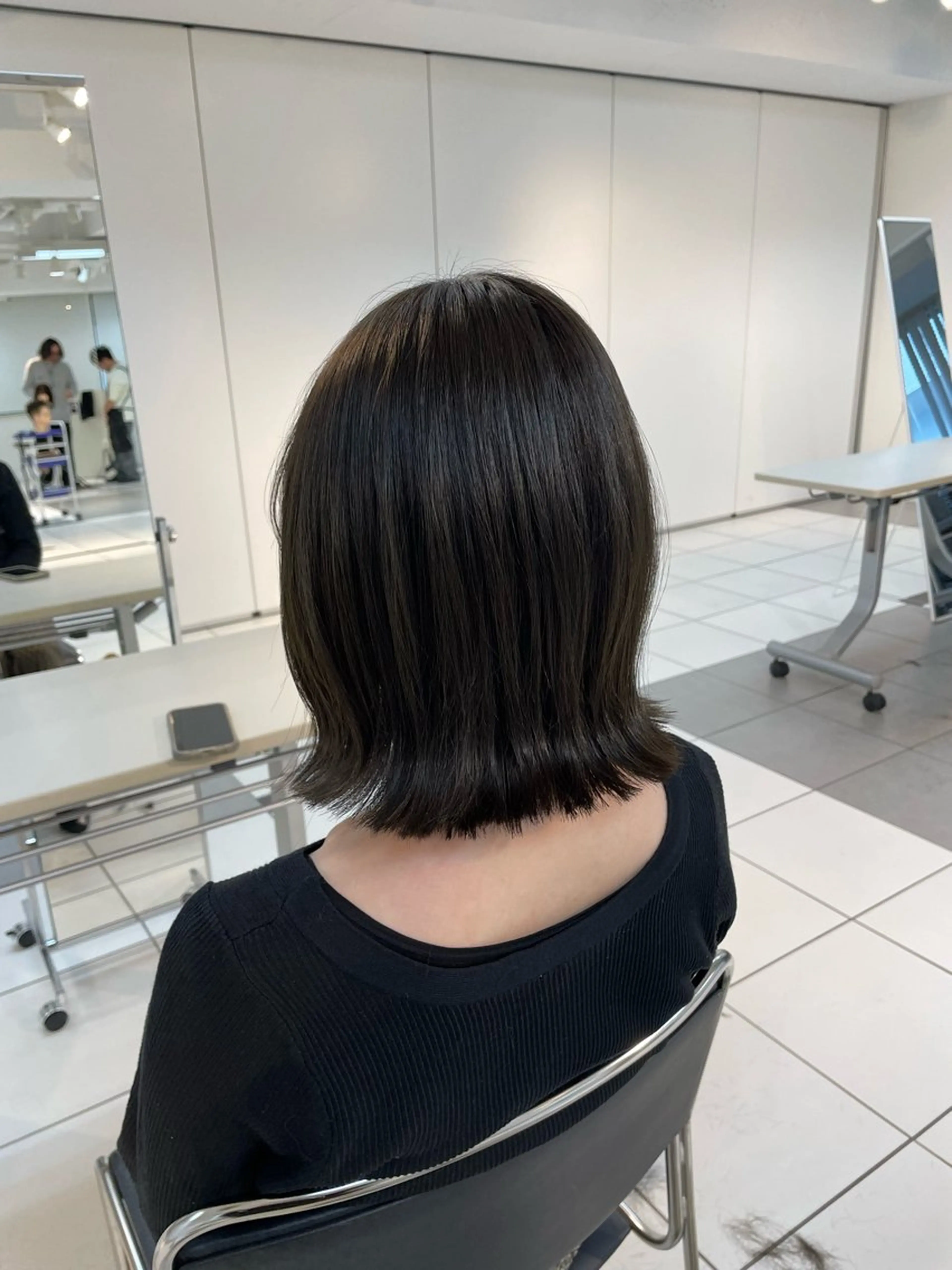 ミディアム カラー 透明感カラー グレージュ オリーブグレージュ オリーブグレー カット トリートメント runru /muku.のヘアスタイル