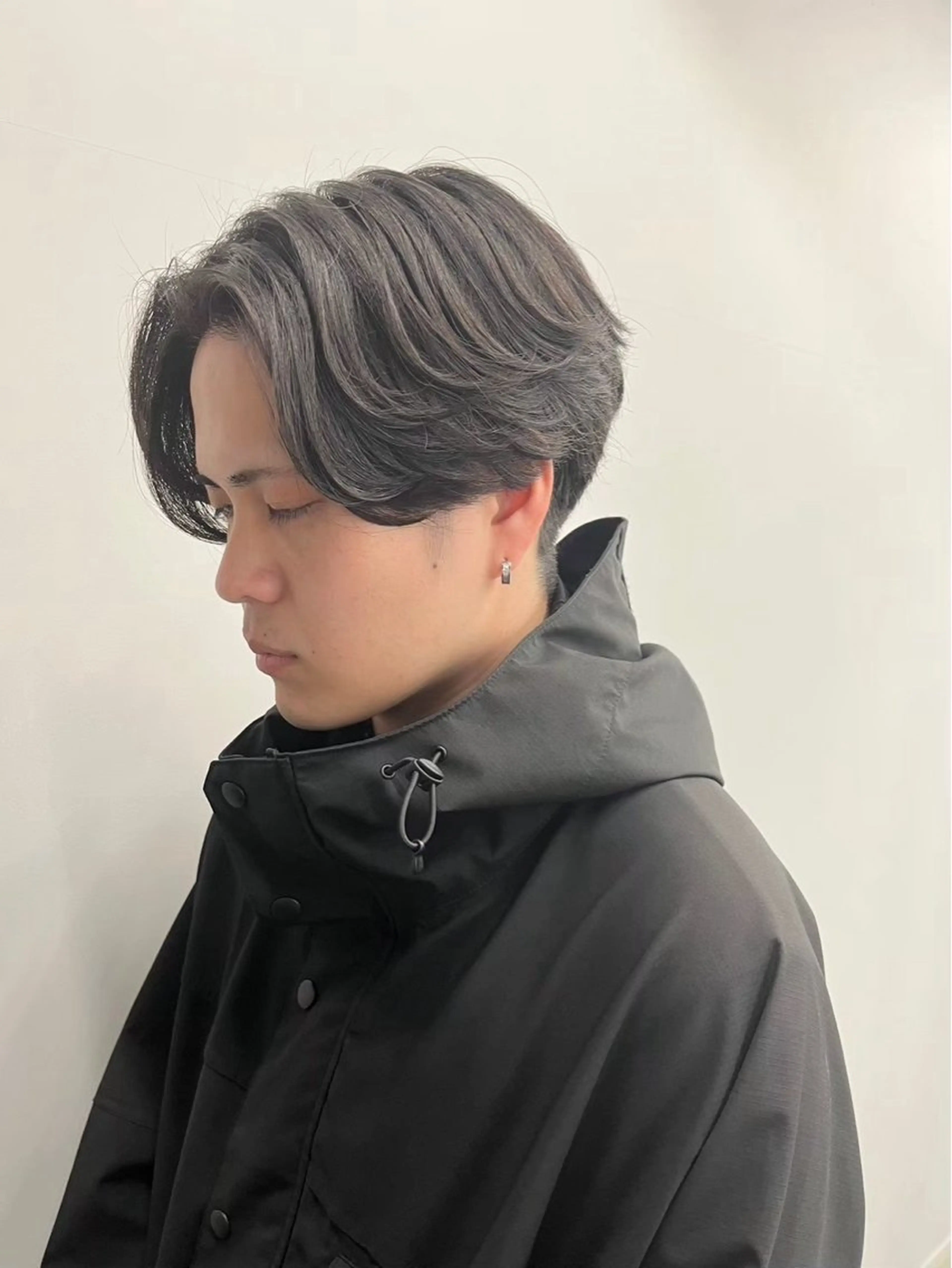 ショート パーマ メンズ センターパート メンズパーマ ニュアンスパーマ カット パーマ 坂本 響/メンズパーマのヘアスタイル