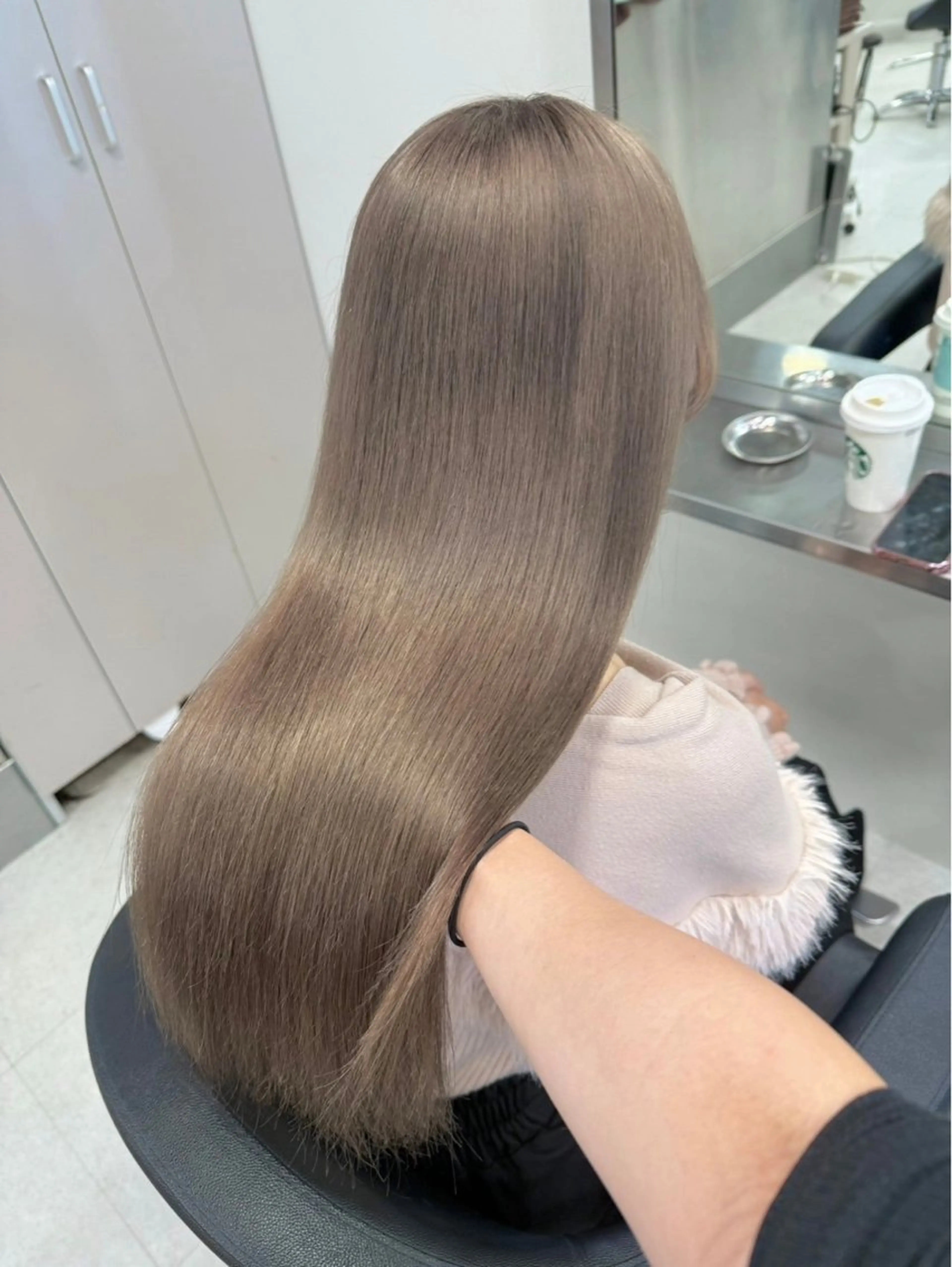 ロング カラー ミント ヘアカラー トリートメント ハイトーン渋谷🌙 MINORIのヘアスタイル
