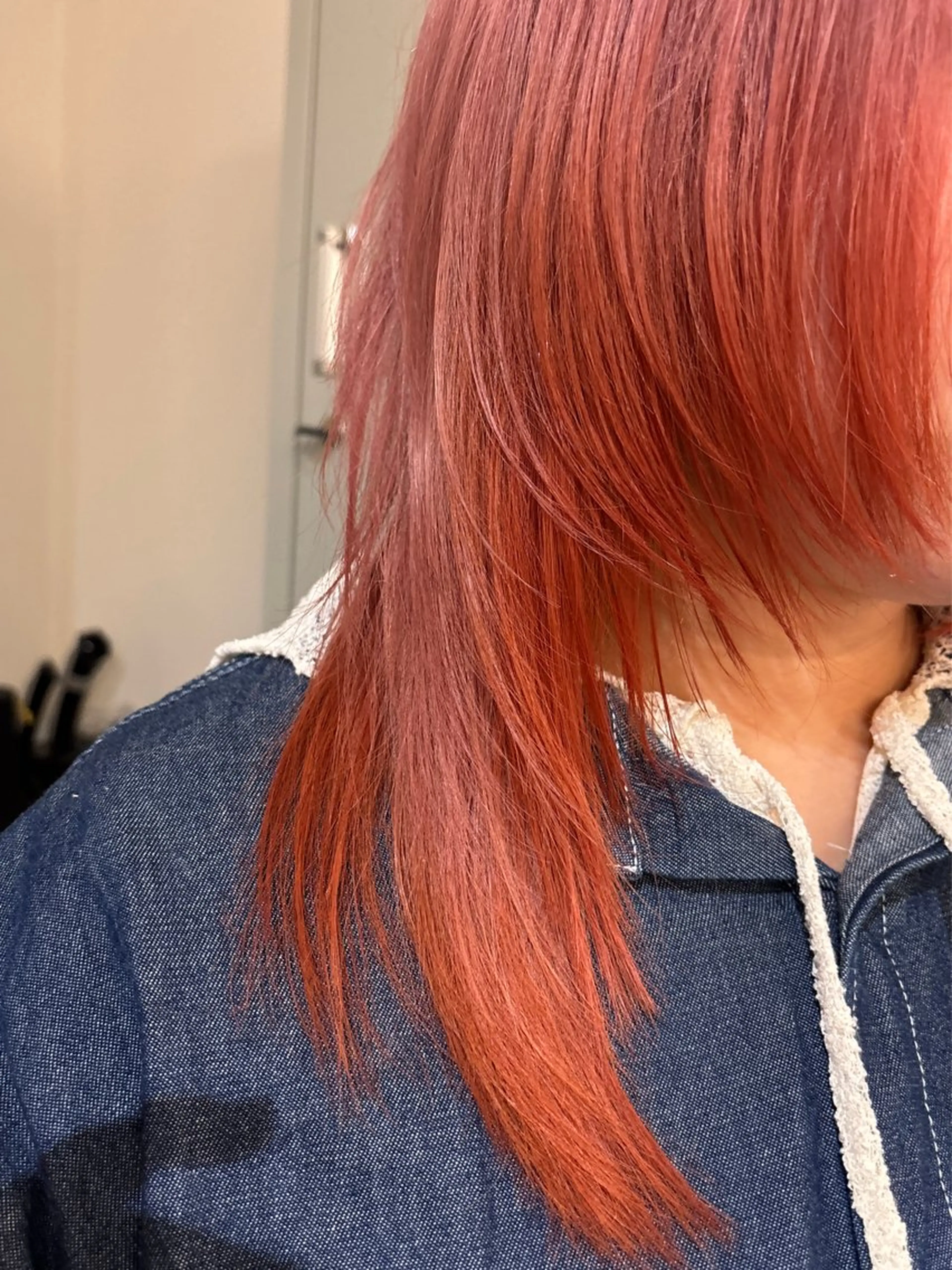 ミディアム ヘアカラー ブリーチカラー🤍 髪質改善🌟のヘアスタイル