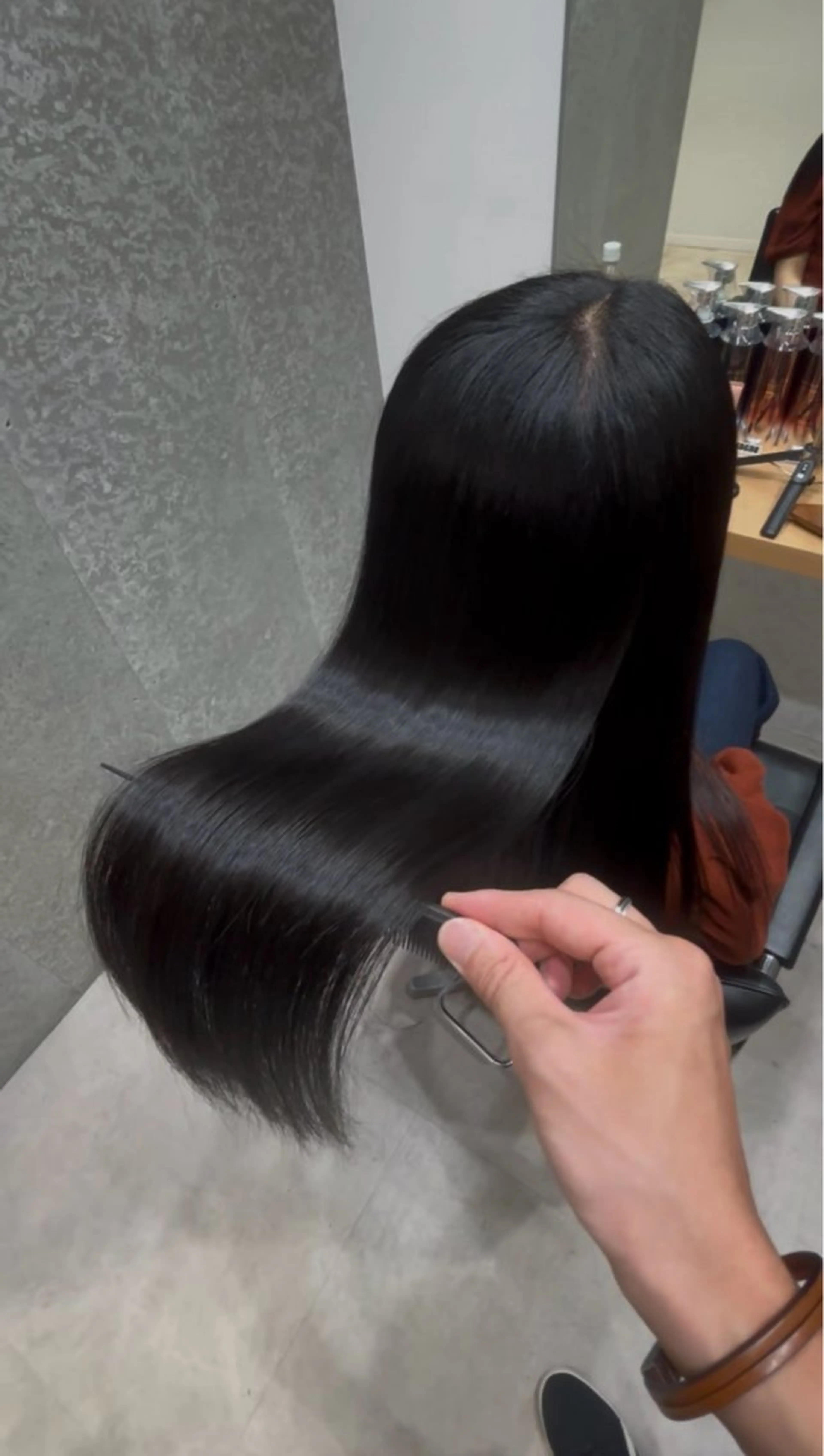 セミロング 髪質改善 トリートメント トリートメント GOTODAY  SHAiRE SALON　新宿Aura店所属・髪質改善ヘアケア 艶髪特化/上田のヘアスタイル