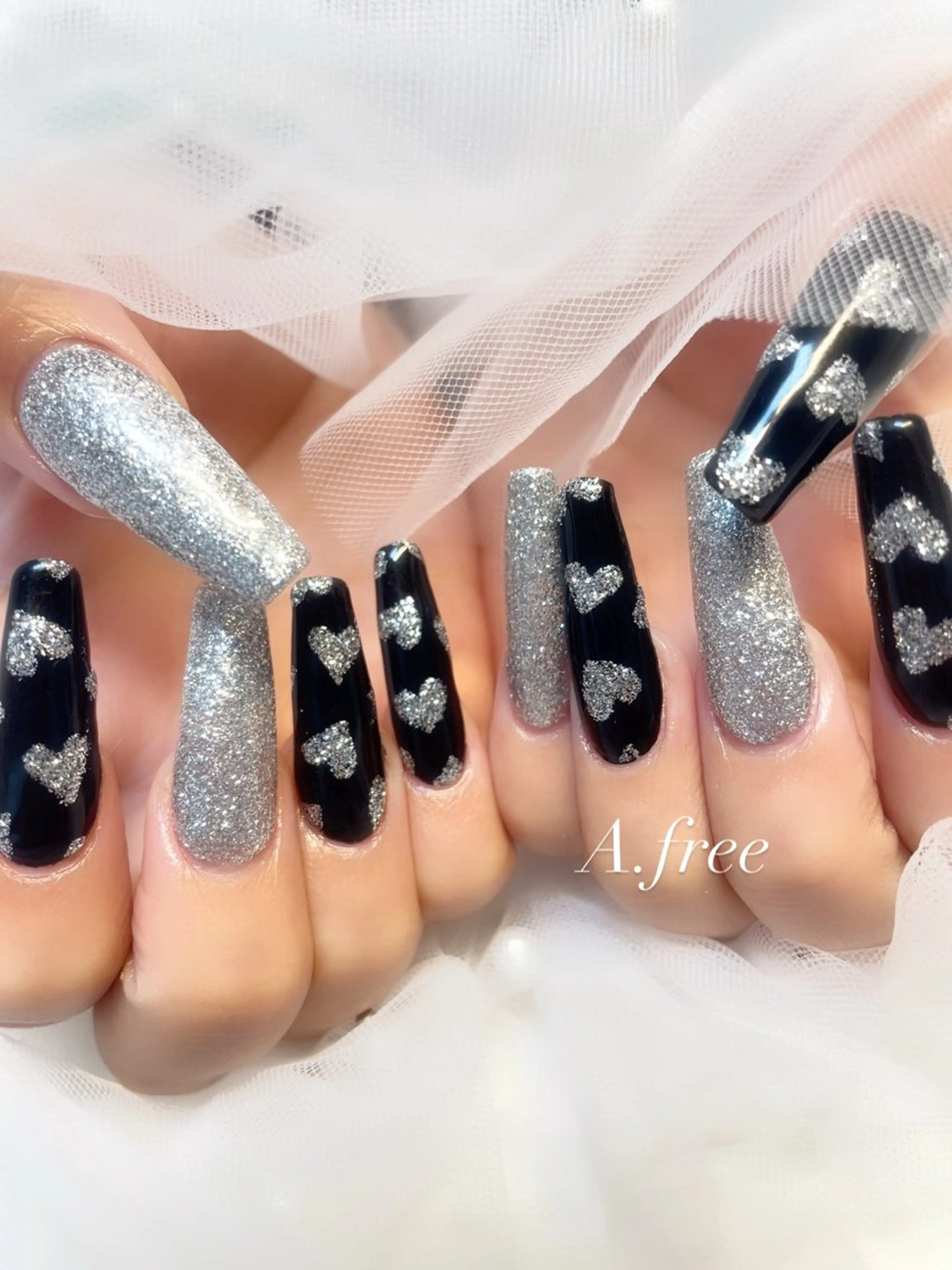 ネイル アートネイル ジェルネイル ハンドネイル A.free✧*｡ アレルギー対応✧*｡のネイルデザイン