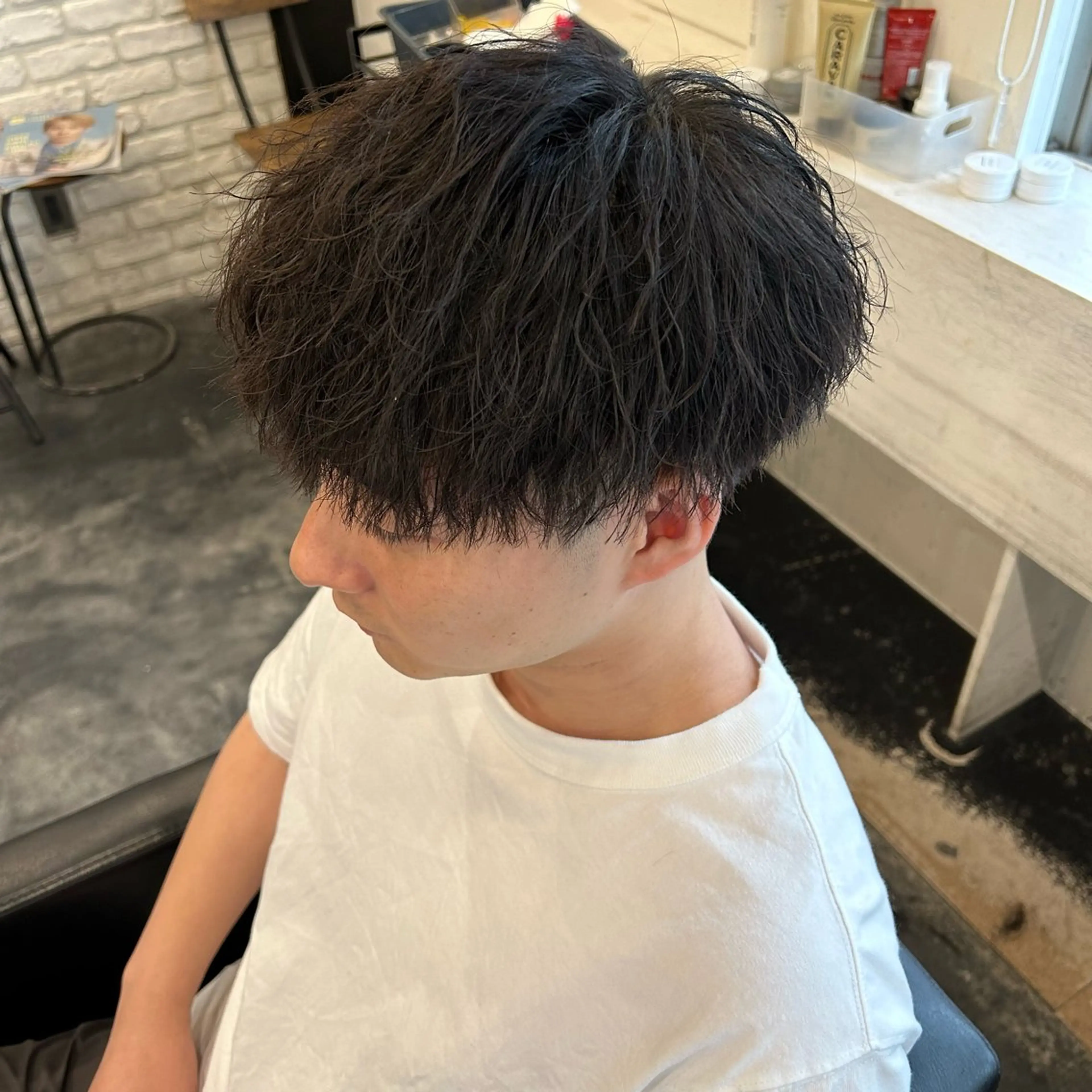 ショート パーマ メンズ B TECH by Zen【ビーテックバイゼン】所属・メンズパーマ/京都駅 /メンズ/奥村航平のヘアスタイル