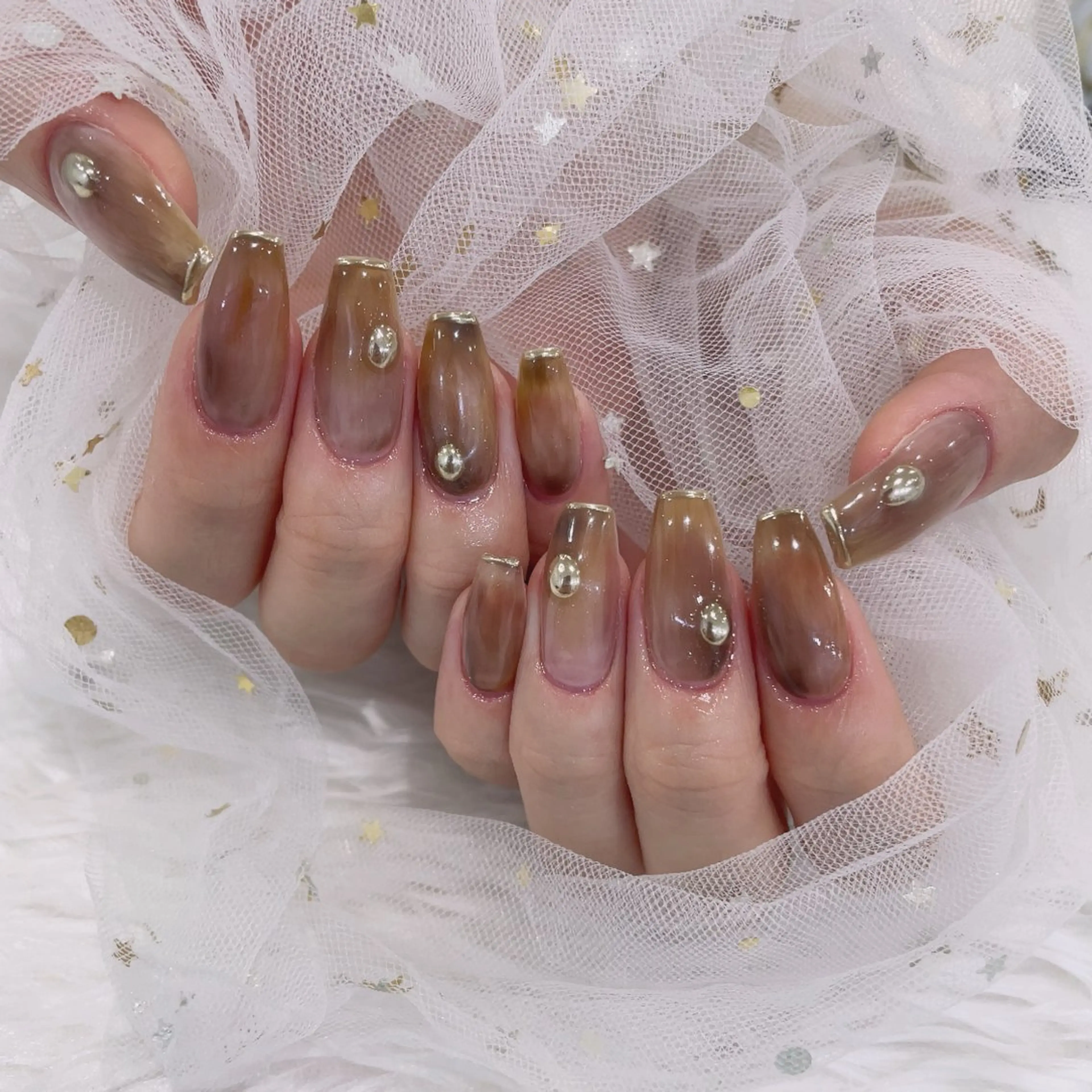 ロング ハンドネイル cho nailのネイルデザイン